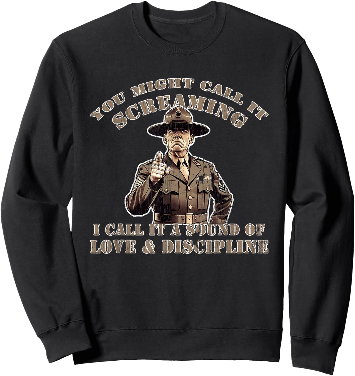 Drill Sergeant Military Drill Team Instructor Bootcamp Gifts Sweatshirt - Sweatshirt | Black