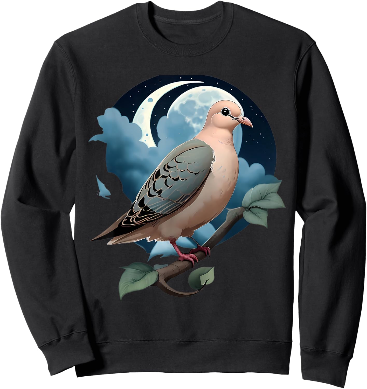 Vintage Style Mourning Dove Sweatshirt - Sweatshirt | Black