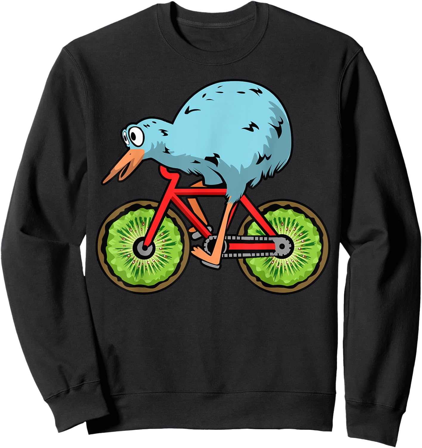 Funny Kiwi Gift Women Cool Kiwi Bird New Zealand Sweatshirt - Sweatshirt | Black