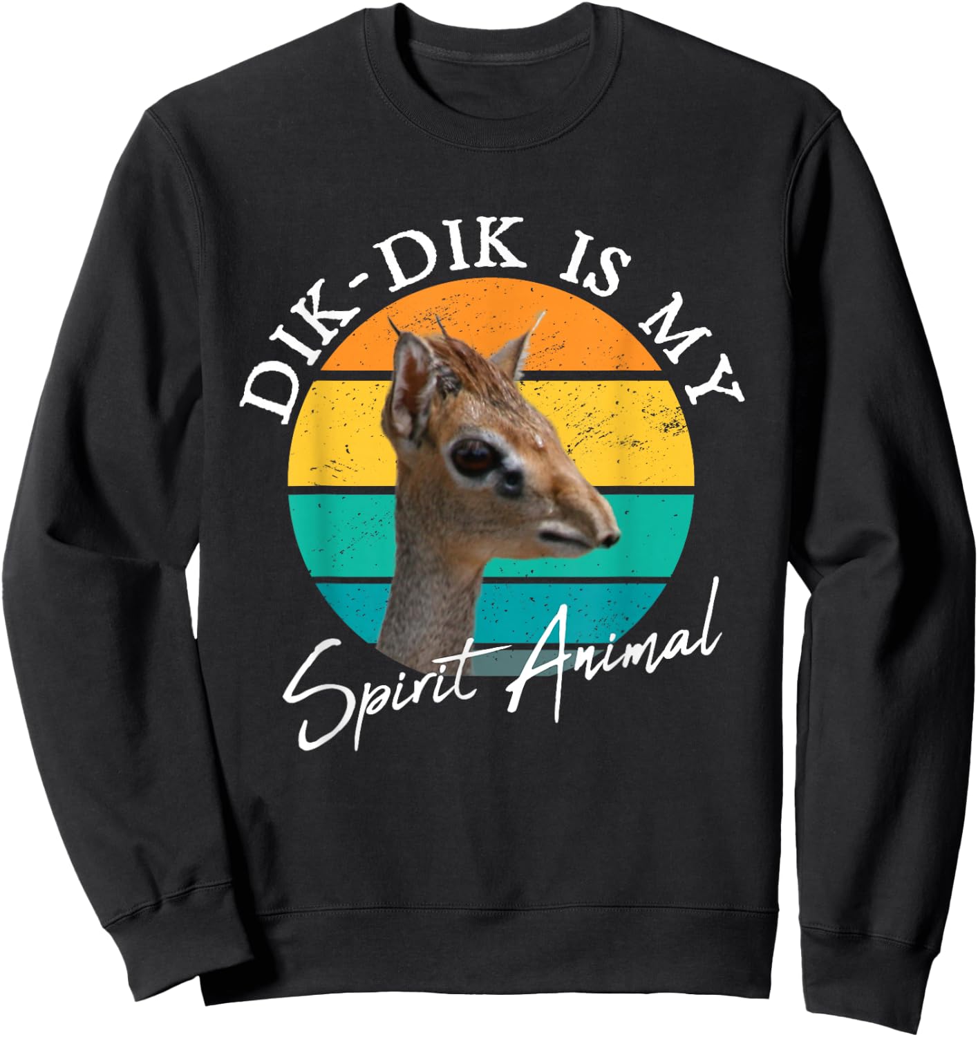 Dik Dik Is My Spirit Antelope Wildlife Africa Sweatshirt - Sweatshirt | Black