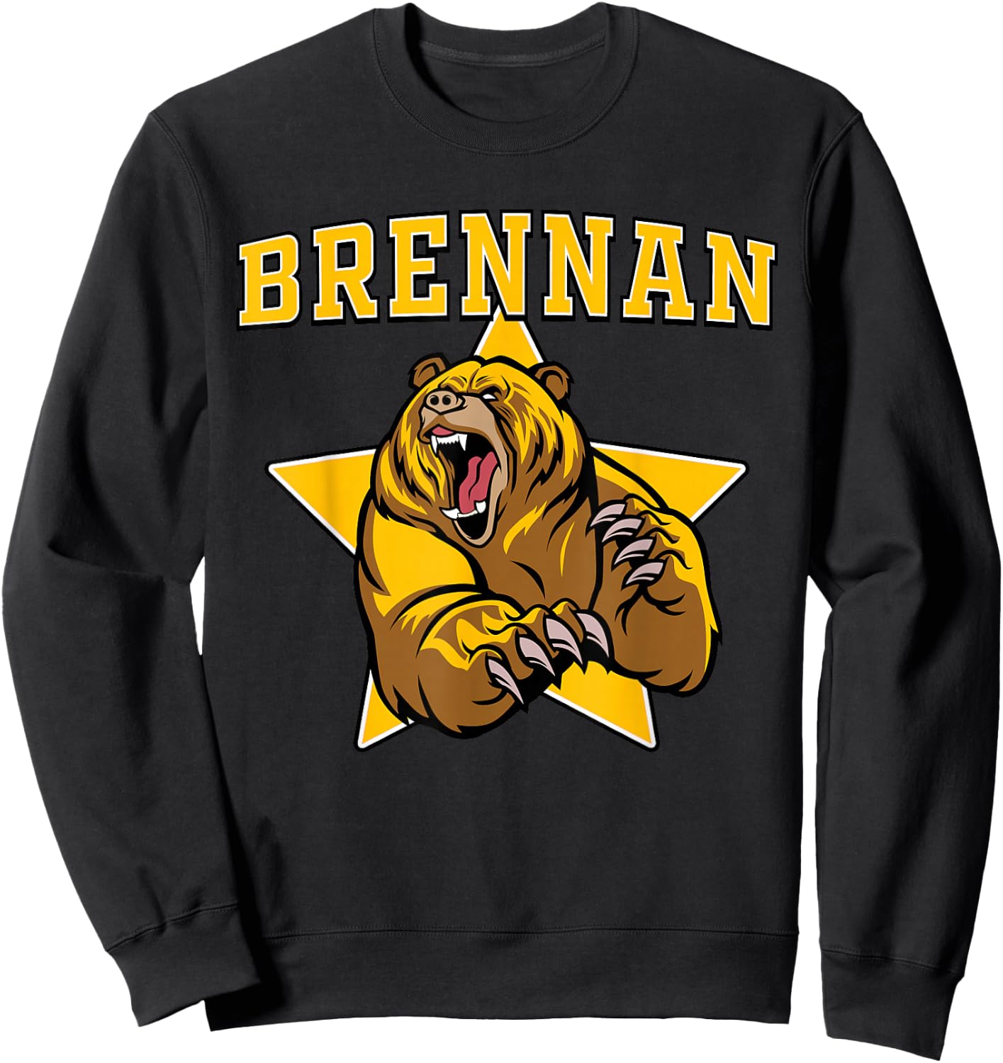 Brennan Bears High School Team Spirit Sweatshirt - Sweatshirt | Black