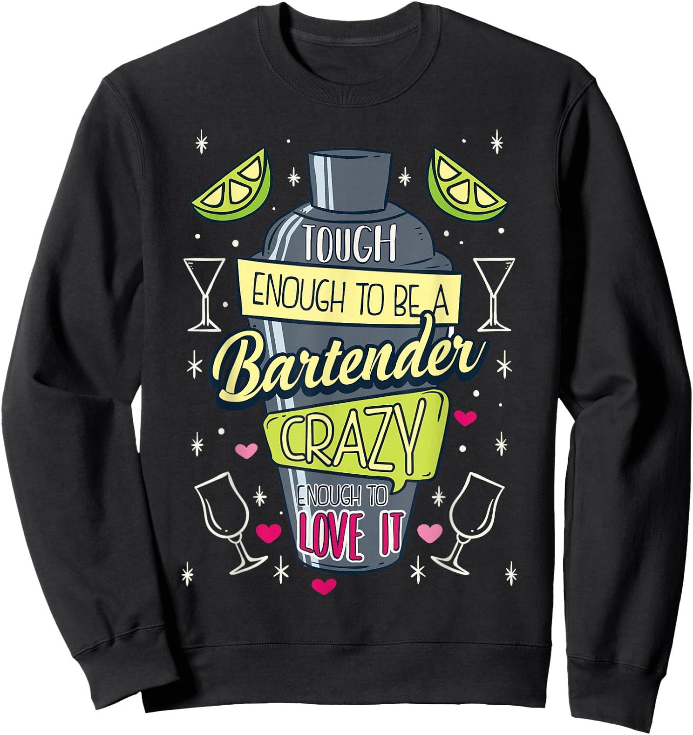 Bartender Mixologist Barkeeper Cocktailbar Club Bartending Sweatshirt - Sweatshirt | Black