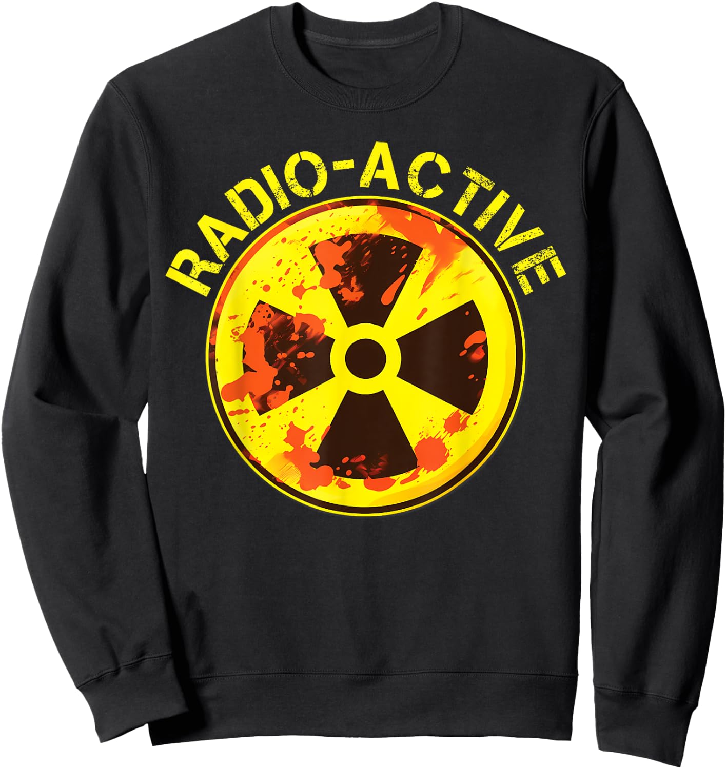 Radioactive Nuclear War Symbol Radio-Active Sweatshirt - Sweatshirt | Black