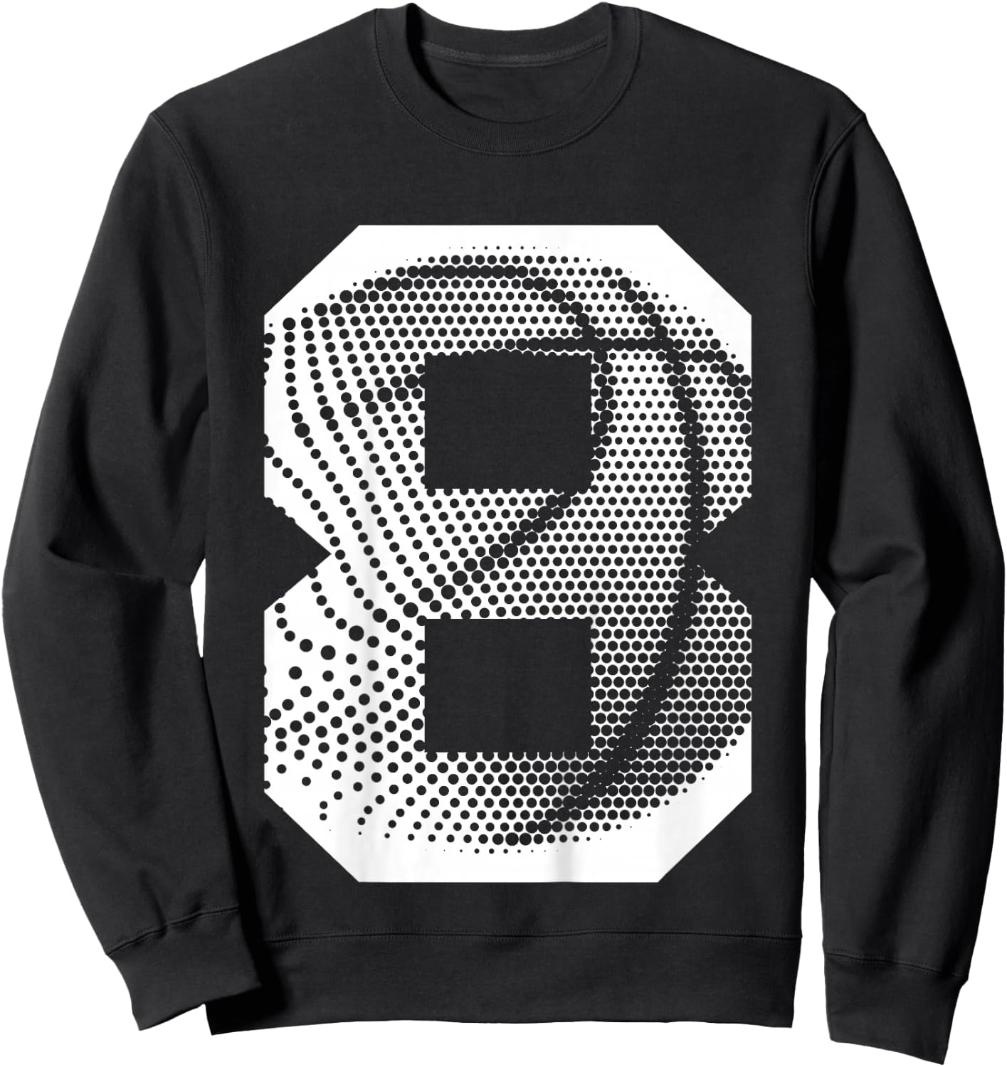 Kids 8th Birthday Boy Basketball Player Basketball 8 Years Old Sweatshirt - Sweatshirt | Black