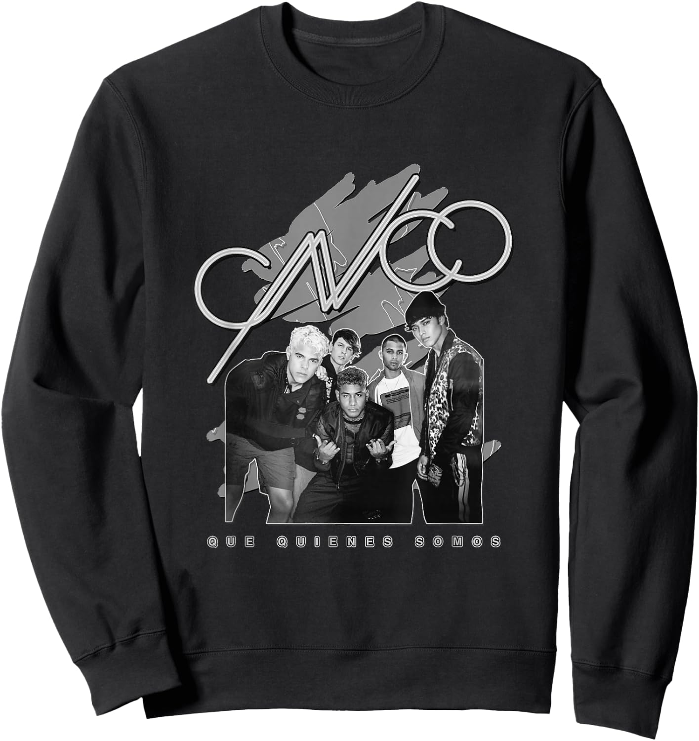 CNCO Official Black & White Album Photo Sweatshirt - Sweatshirt | Black