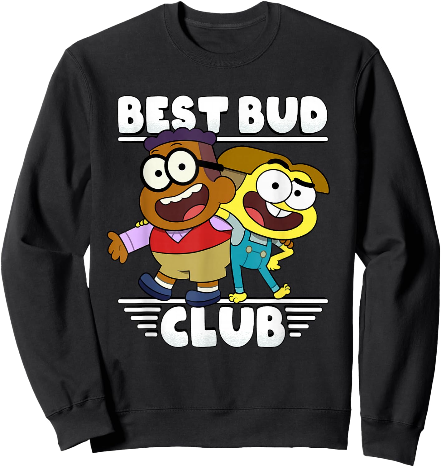 Disney Channel Big City Greens Cricket Remy Best Bud Club Sweatshirt - Sweatshirt | Black