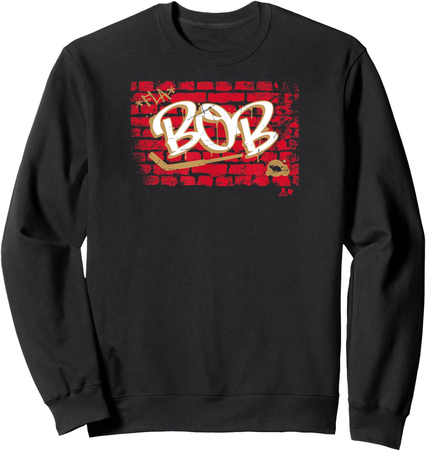 Sergei Bobrovsky: Brick Wall Bob - Florida Hockey - NHLPA Sweatshirt - Sweatshirt | Black