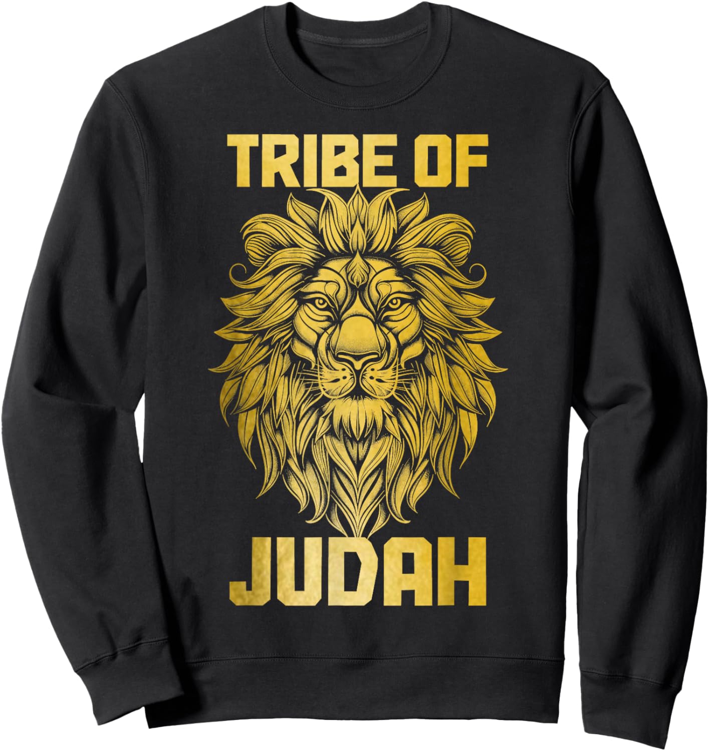 Lion Of Judah Tribe Hebrew Israelite Christian Jewish YHWH Sweatshirt - Sweatshirt | Black