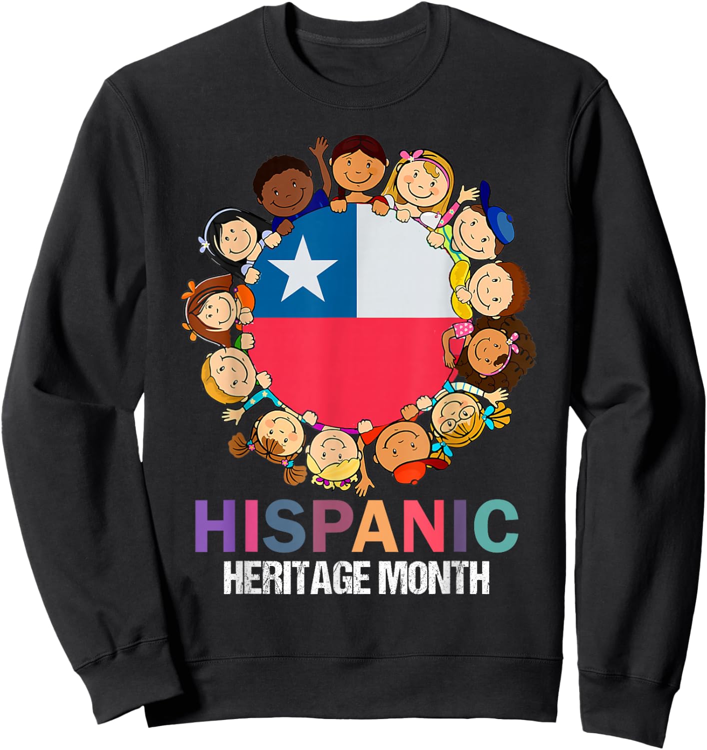 Chileans,hsipanic heritage month, Chile flag Boy Kids Girl Sweatshirt - Sweatshirt | Black