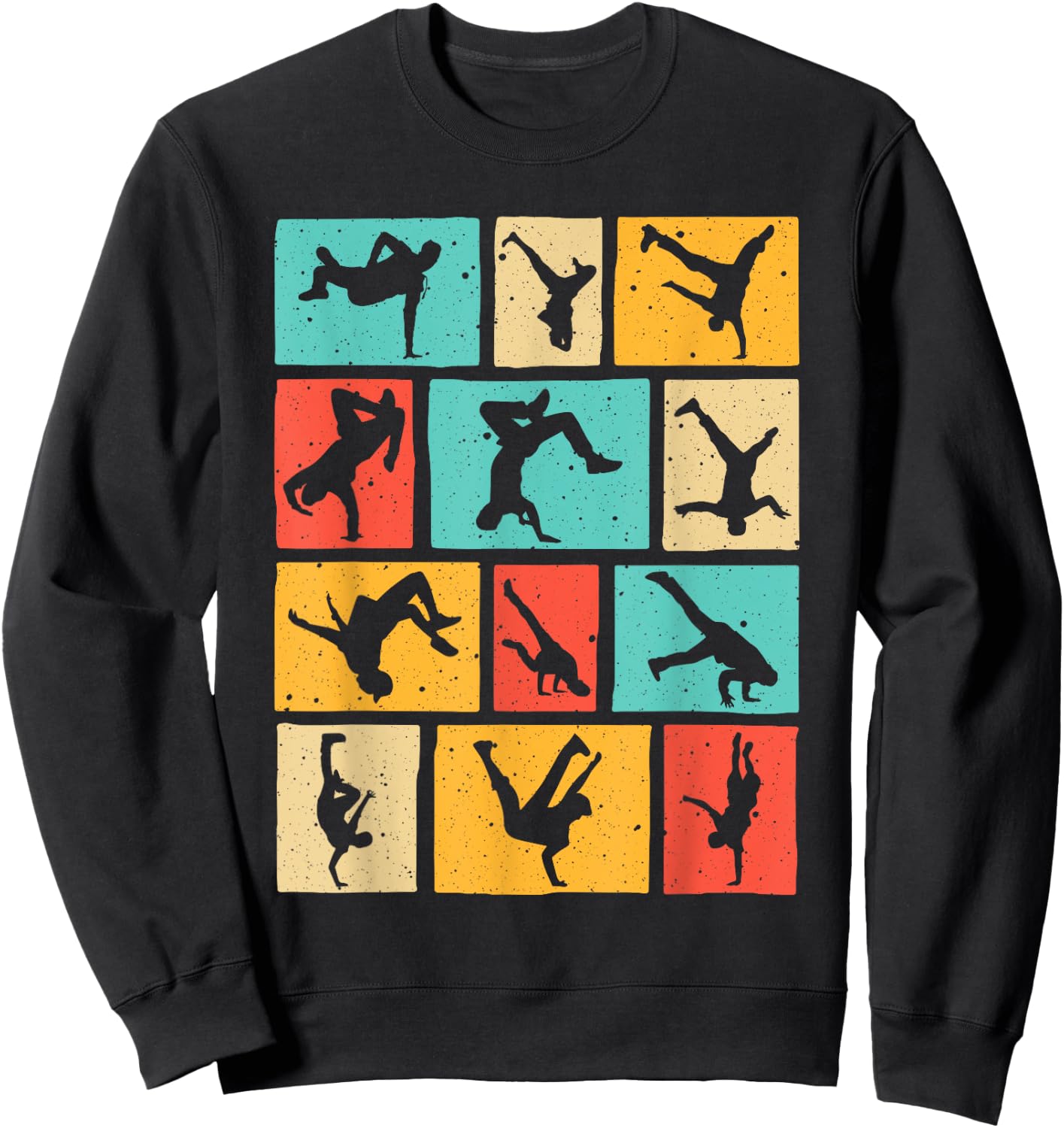 Funny Break Dancing Gift Vintage Hip-Hop Cool Break Dancer Sweatshirt - Sweatshirt | Black
