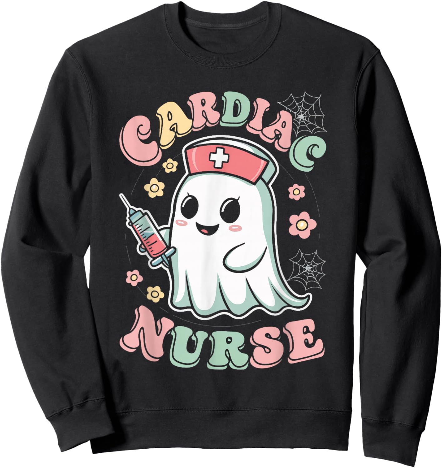 Cardiac Nurse Cardiology Heart Care Sweatshirt - Sweatshirt | Black