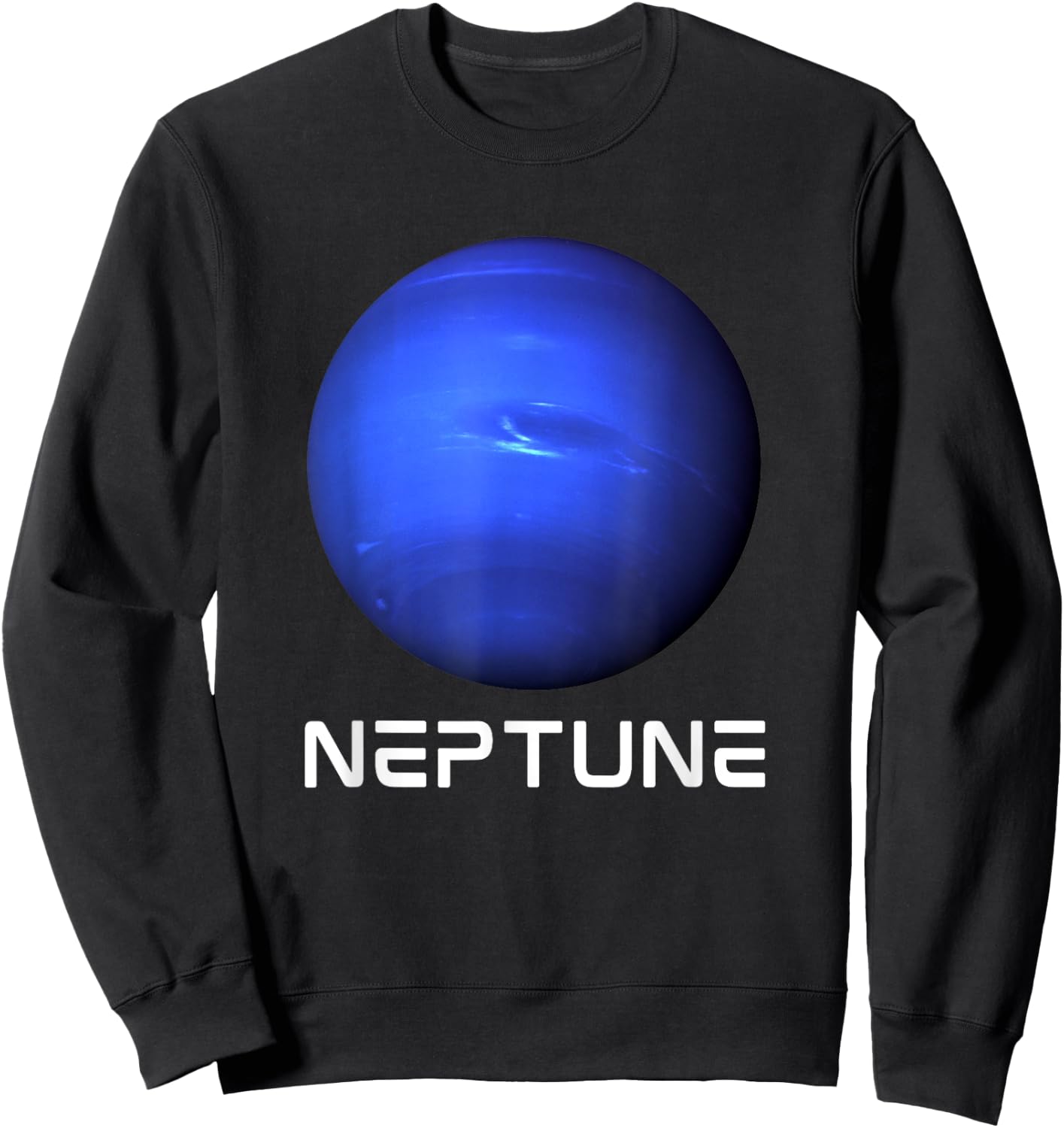 Solar System 8th Planet Neptune Outer Space Sweatshirt - Sweatshirt | Black