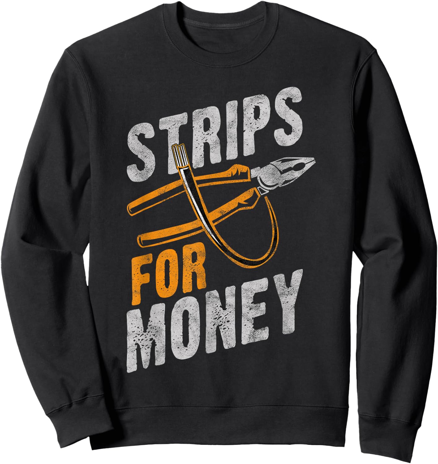 Powerline Electrical Father’s Day Electricians Gift Small Sweatshirt - Sweatshirt | Black