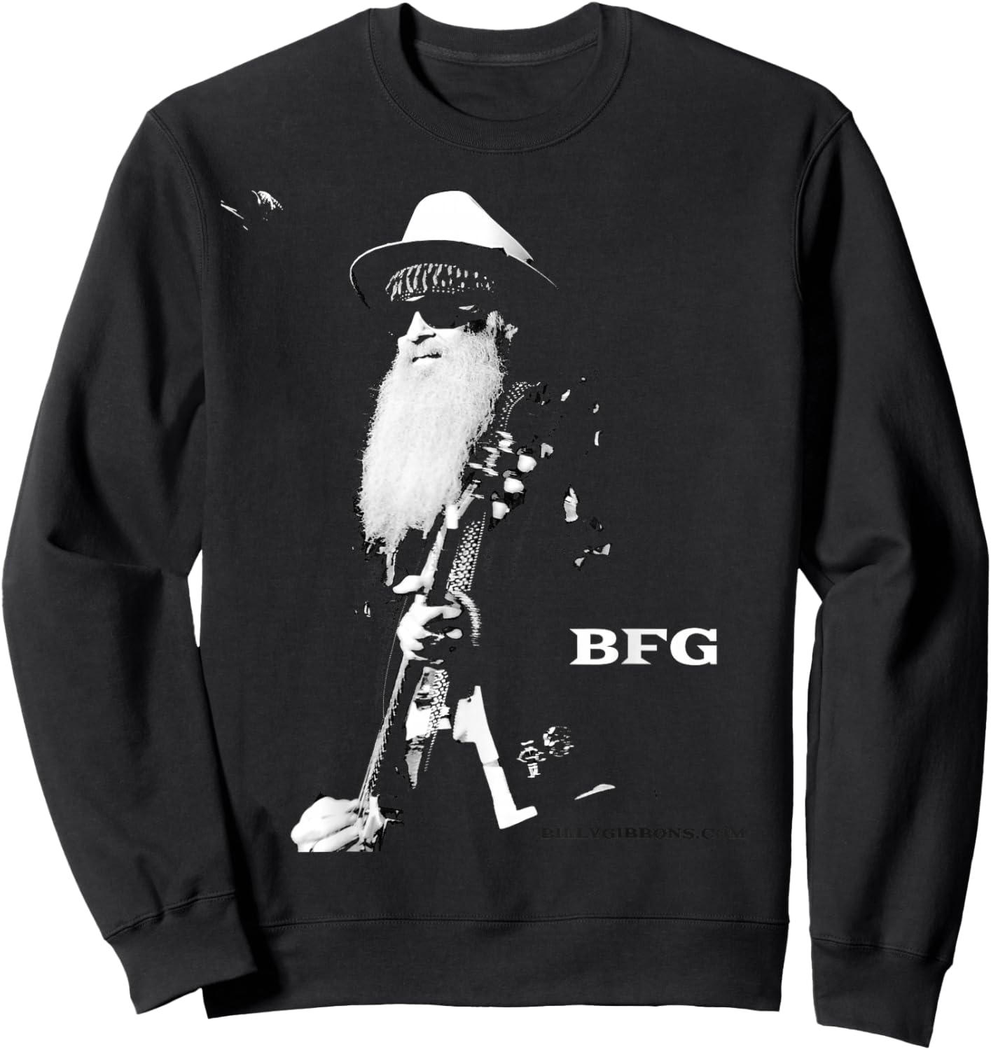 Official Billy F Gibbons of ZZ Top Live Sweatshirt - Sweatshirt | Black