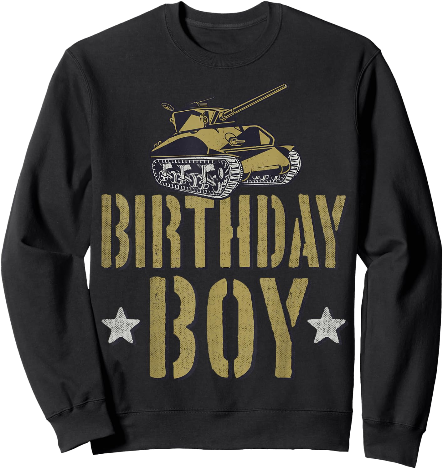 Army Party Birthday Boy Shirt Military Tank Boys Camo Sweatshirt - Sweatshirt | Black