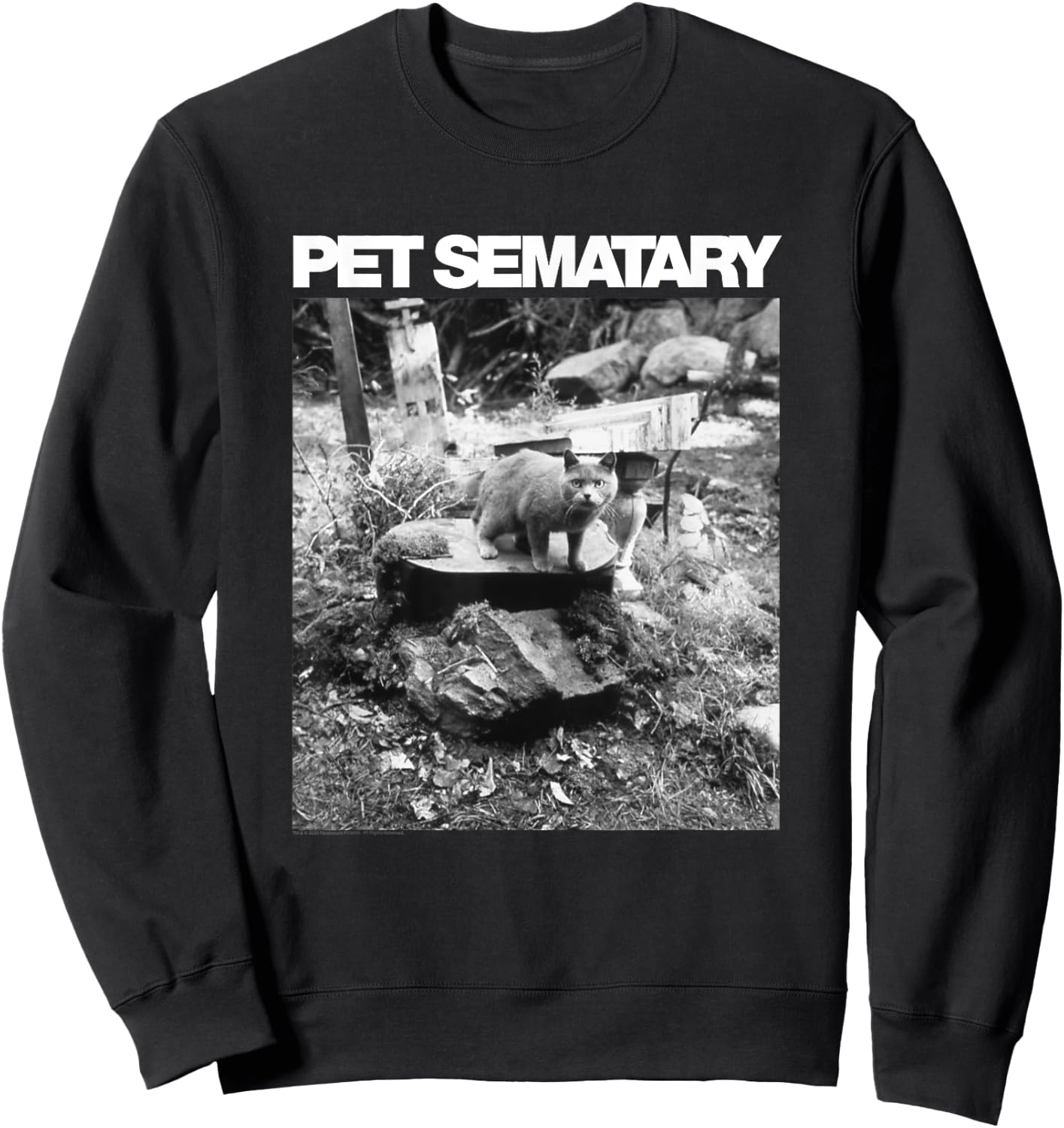 Pet Sematary Church on Grave Sweatshirt - Sweatshirt | Black