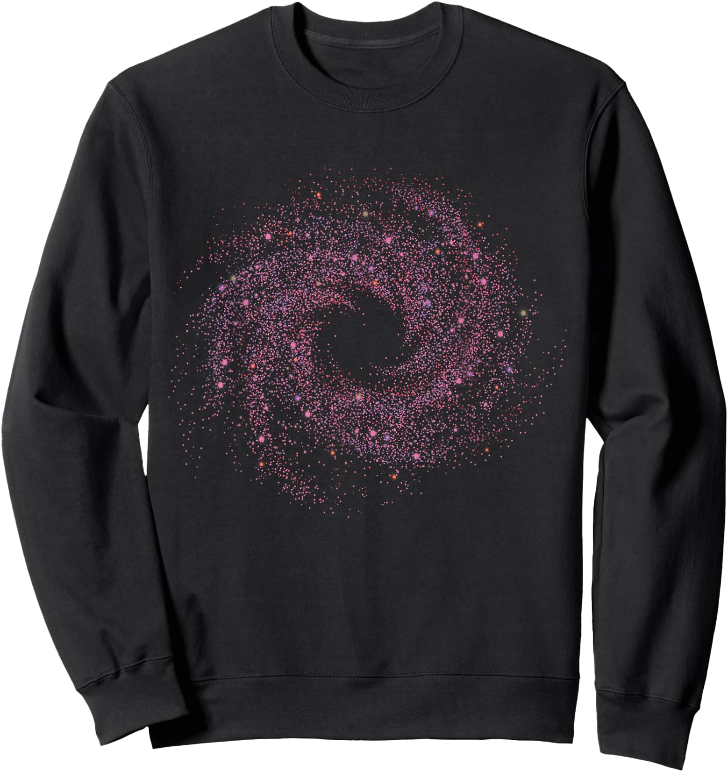 Physicist Astronaut Gift Quantum Physics Spiral Galaxy Sweatshirt - Sweatshirt | Black