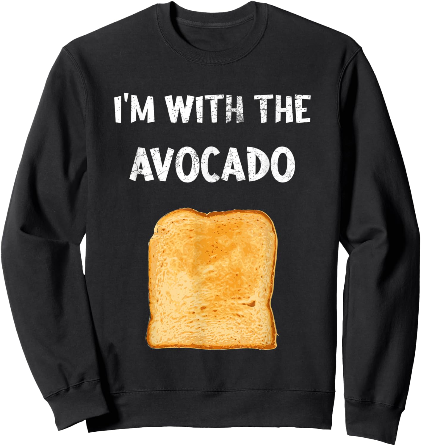 Funny Thanksgiving shirt I 'am with The Avocado Sweatshirt - Sweatshirt | Black