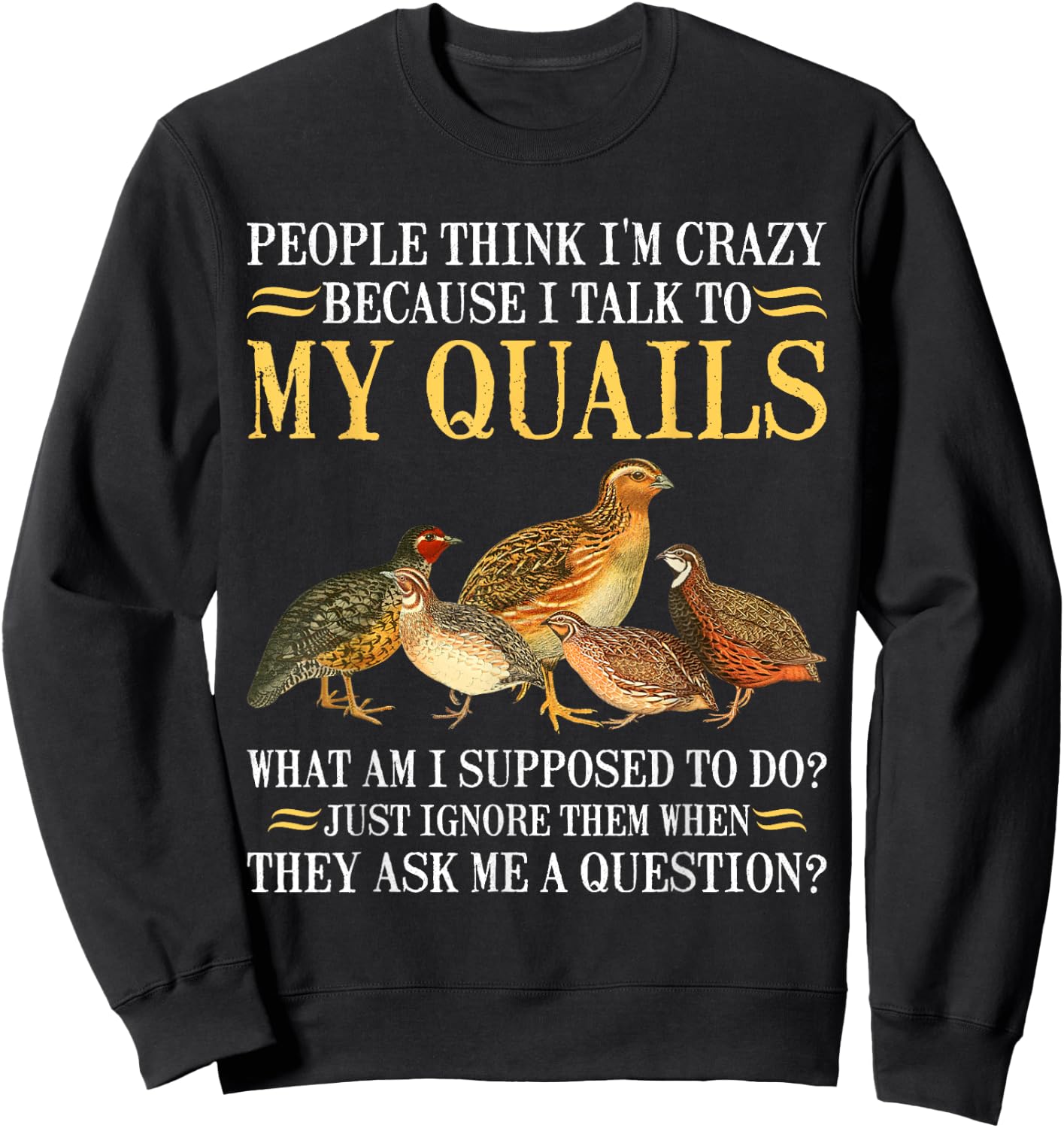 Quail Sweatshirt - Sweatshirt | Black