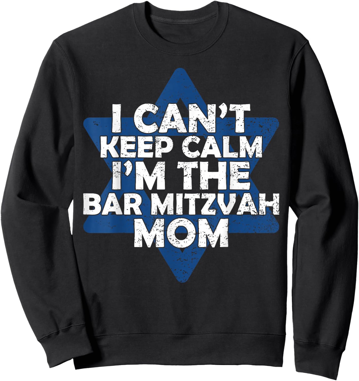 Magen David Jewish Mom Bar Mitzvah Sweatshirt - Sweatshirt | Black