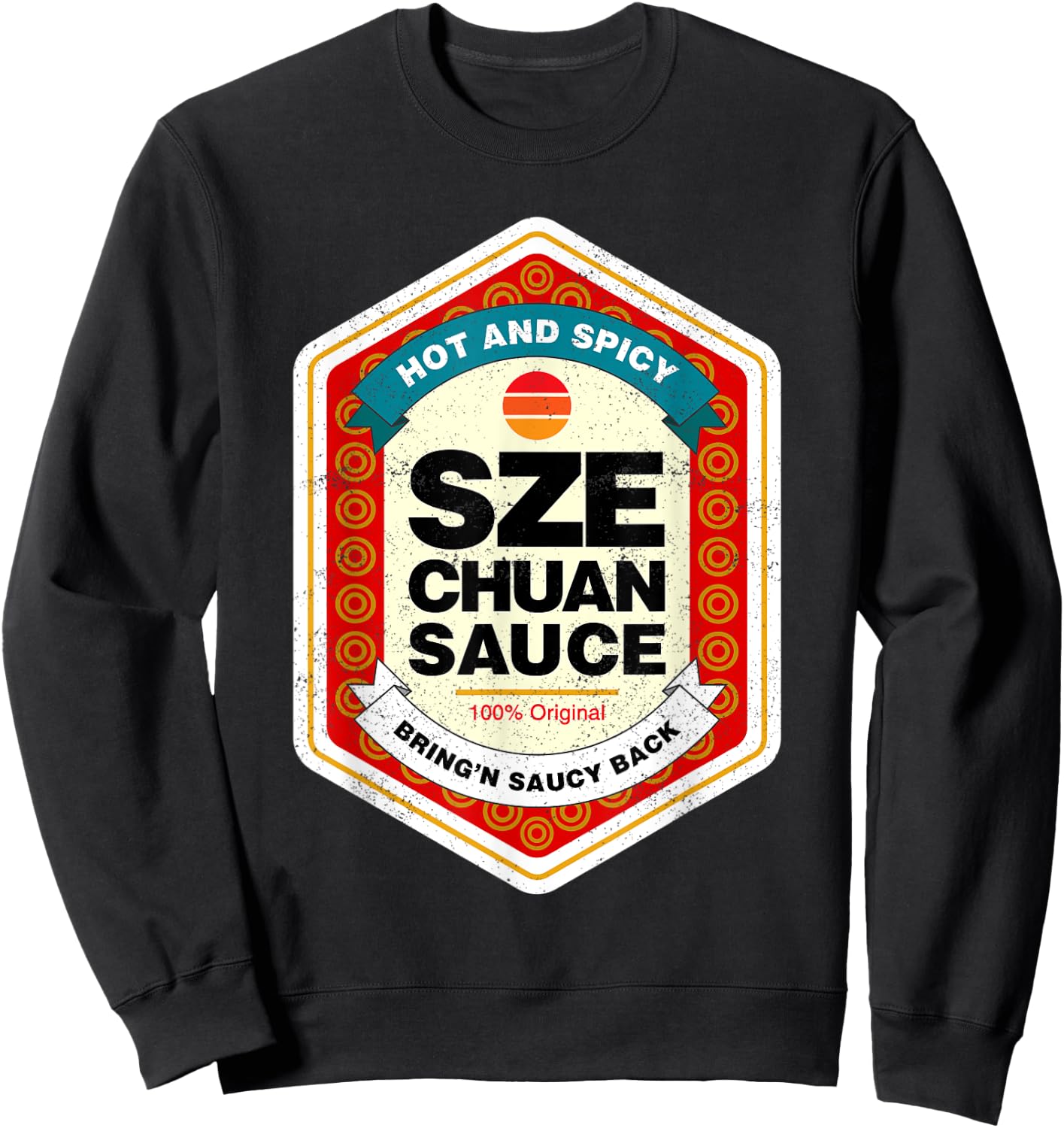Szechuan Sauce Funny Condiment Halloween Costume Sweatshirt - Sweatshirt | Black