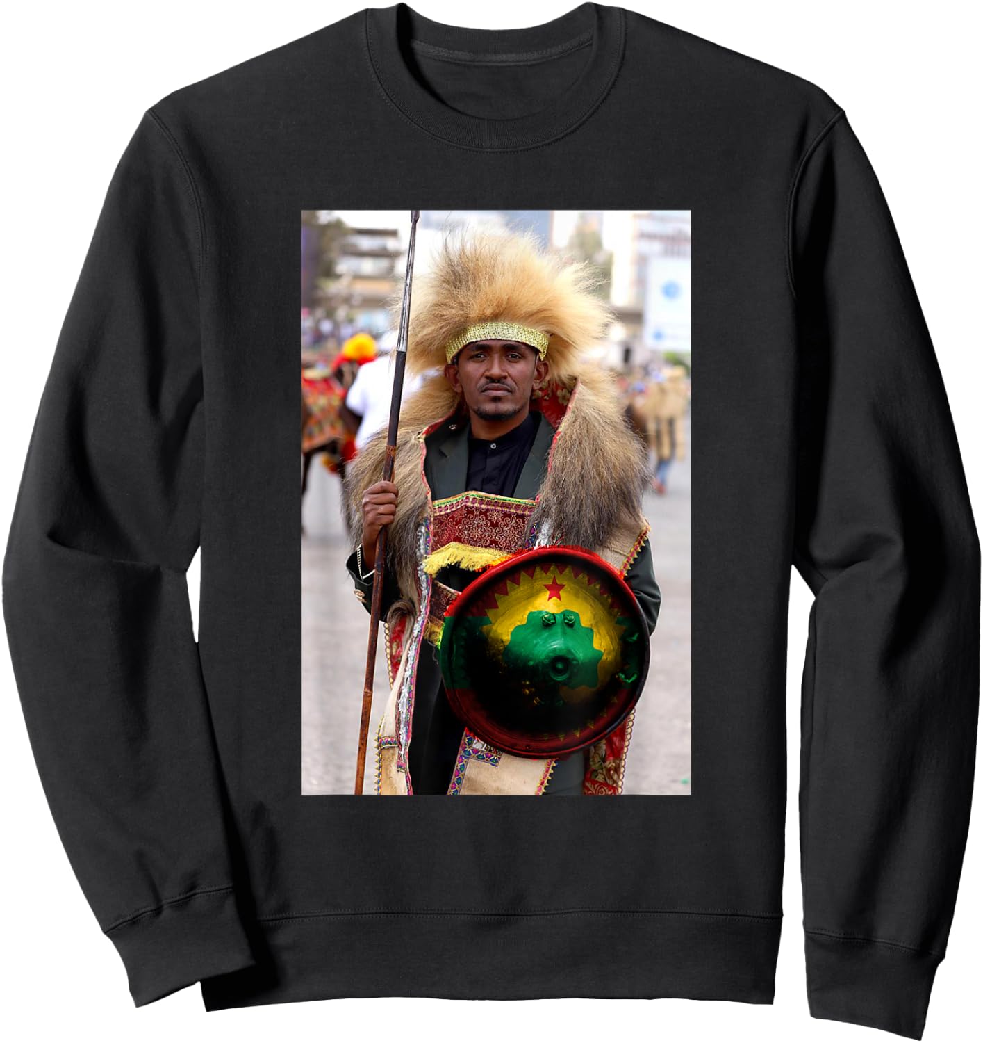 Oromo hero flag Ethiopian Oromo proud gift Sweatshirt - Sweatshirt | Black