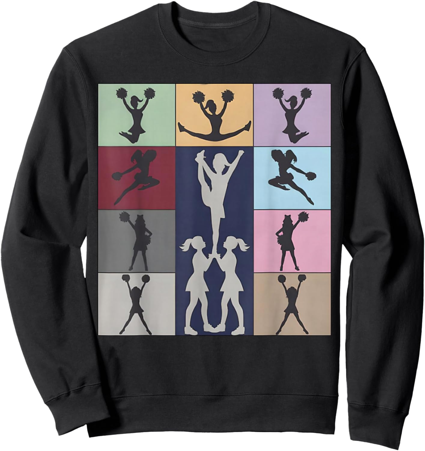 Cheerleading Cheerleader Squad Girl Teen Cheer Practice Sweatshirt - Sweatshirt | Black