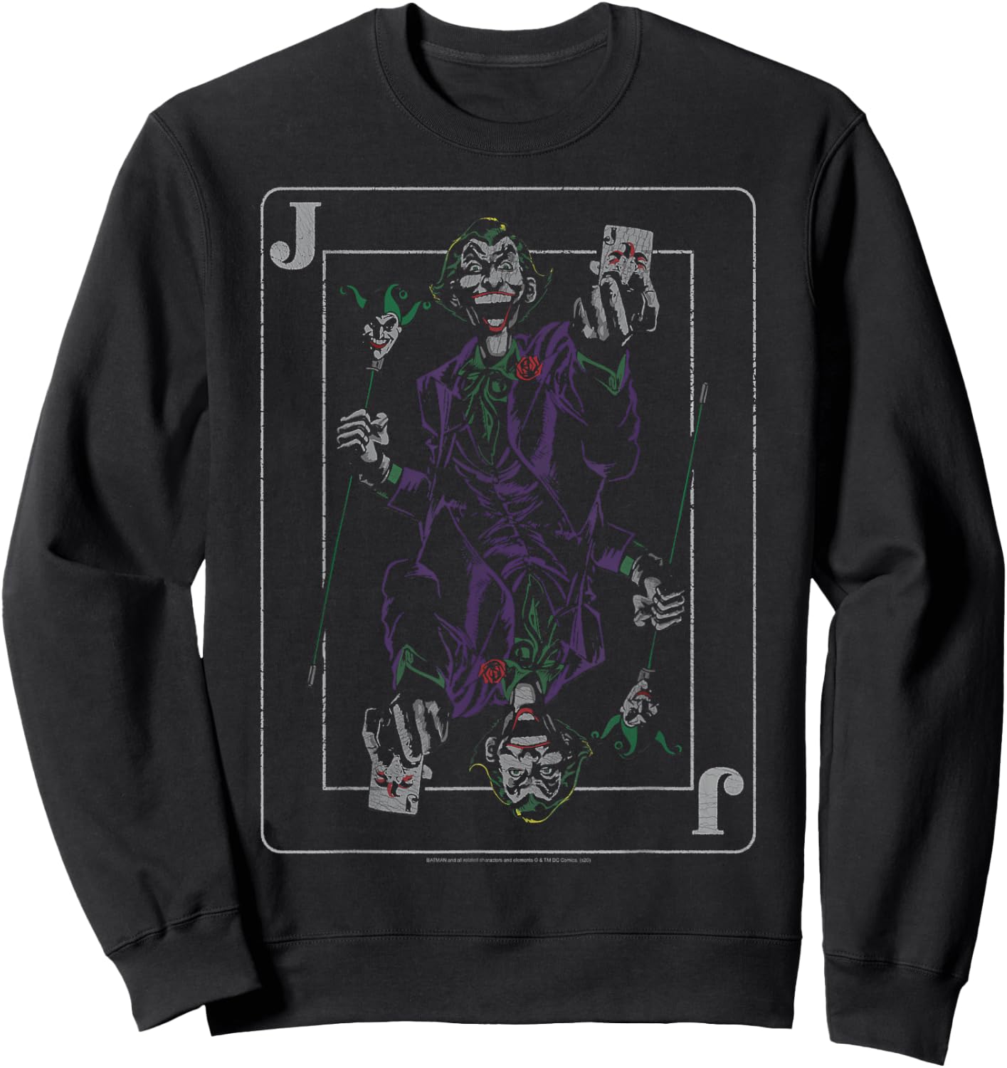 DC Comics Batman Jokers Wild Small Sweatshirt - Sweatshirt | Black