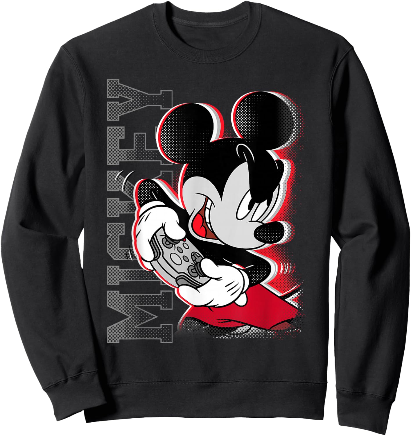 Disney Mickey Mouse Games Hard Controller Envy Sweatshirt - Sweatshirt | Black
