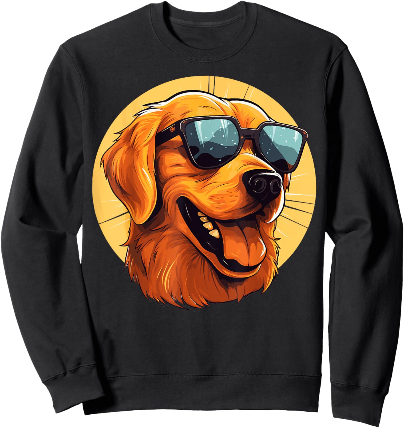 Golden Retriever for Kid Boys Girls Funny Dog Lover Sweatshirt - Sweatshirt | Black