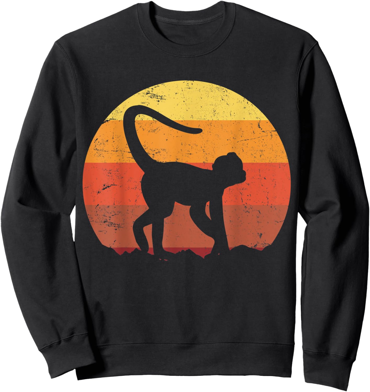 Spider Monkey Vintage Sweatshirt - Sweatshirt | Black