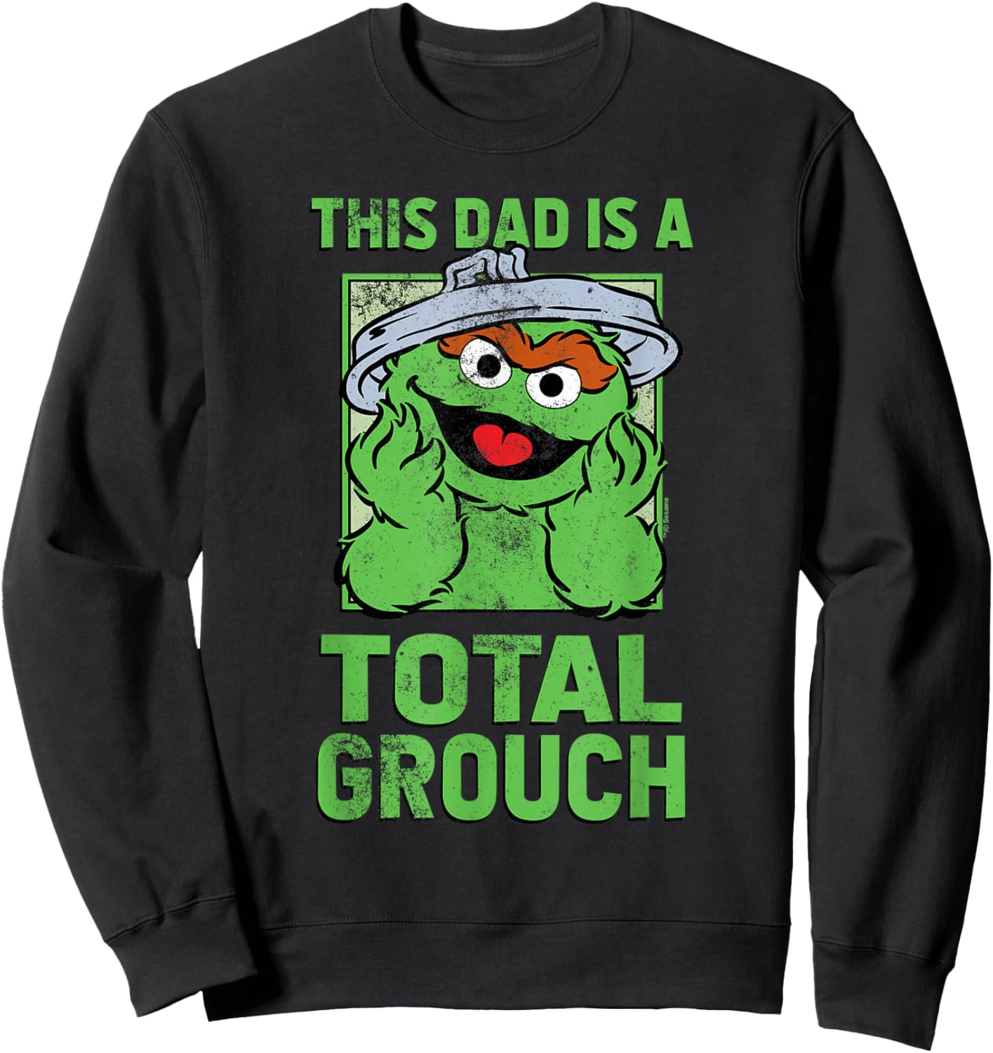 Sesame Street Father's Day Total Grouch Dad Sweatshirt - Sweatshirt | Black