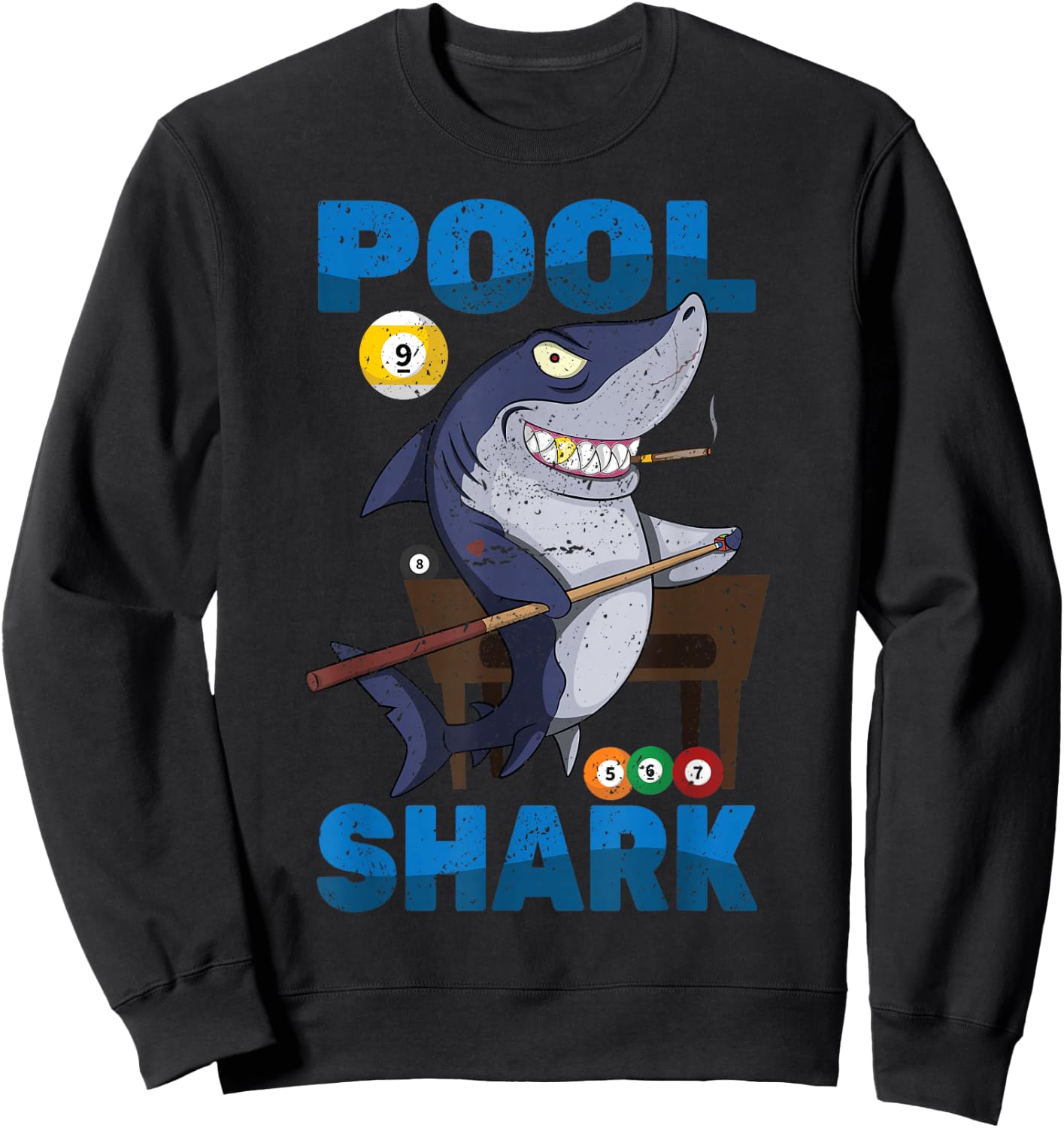 Billiards - Pool Shark - Snooker Player - Bar Pub - Animals Sweatshirt - Sweatshirt | Black
