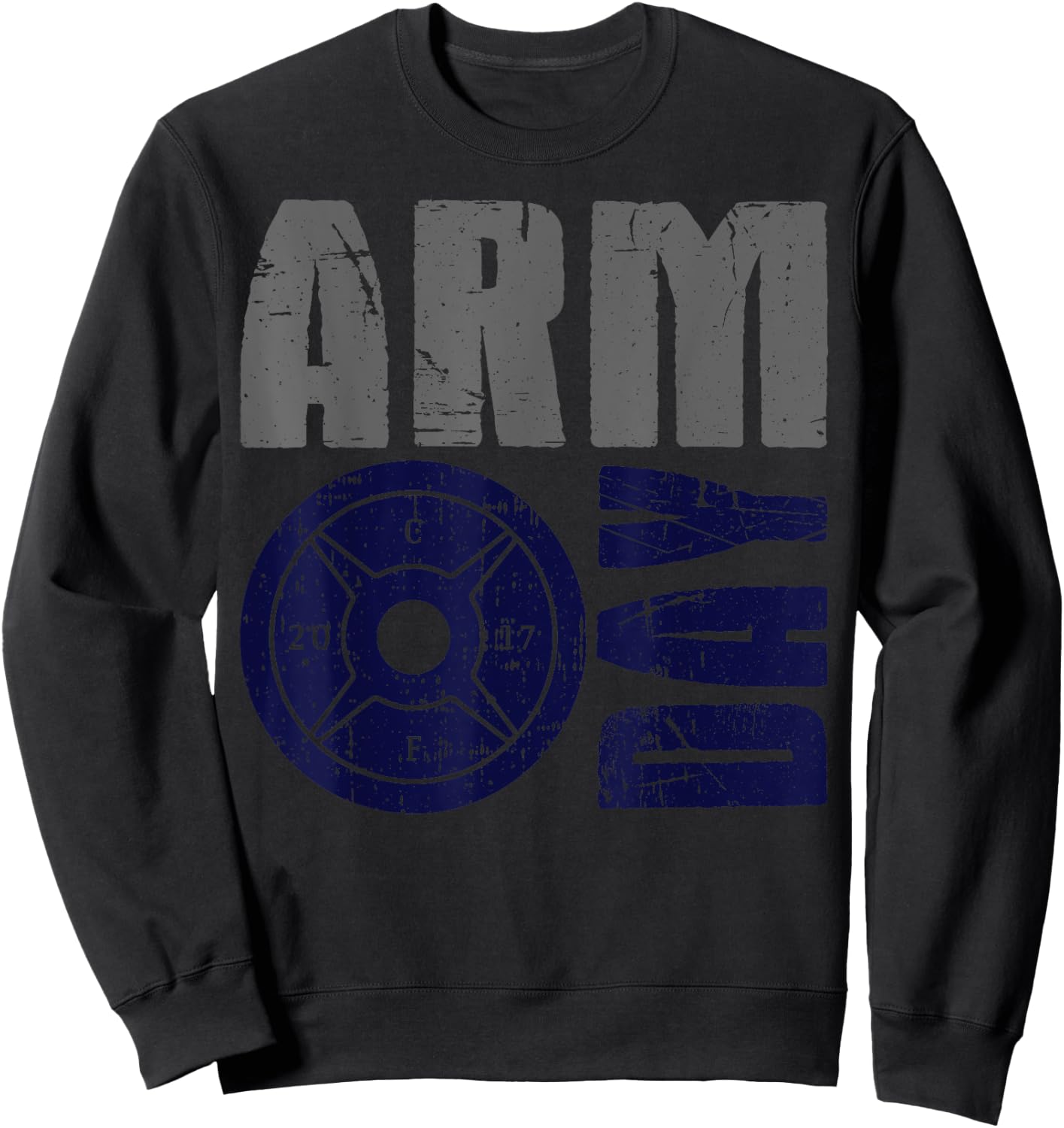 Arm Day Biceps and Triceps Gym Rat Sweatshirt - Sweatshirt | Black