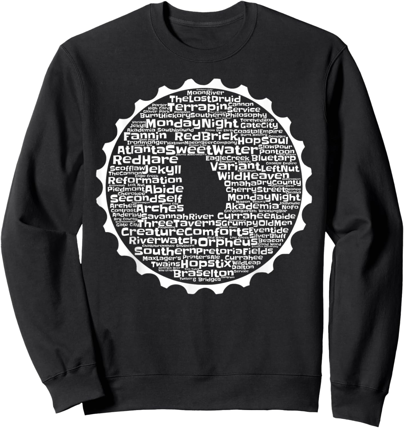 Drink Local Georgia Breweries Sweatshirt - Sweatshirt | Black
