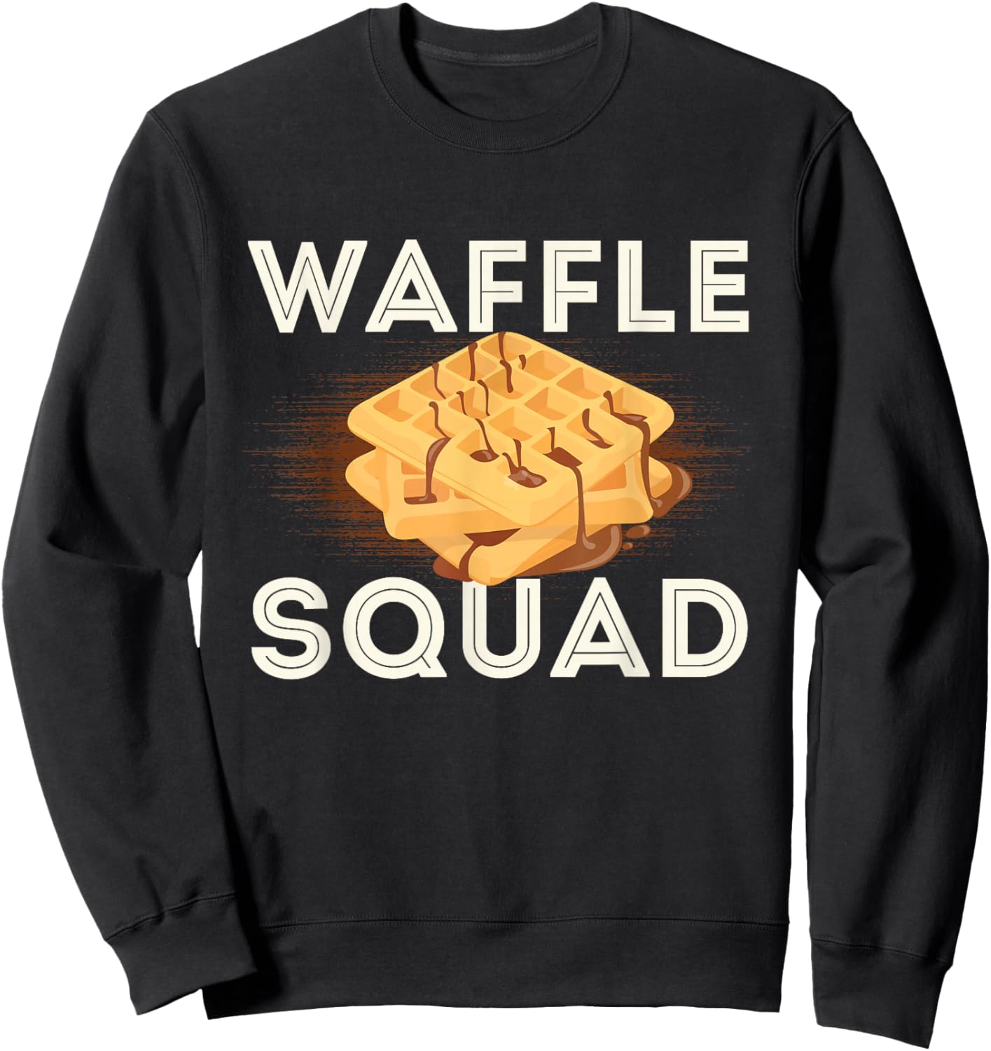 Waffle Squad - Waffle Lover Breakfast Sweatshirt - Sweatshirt | Black