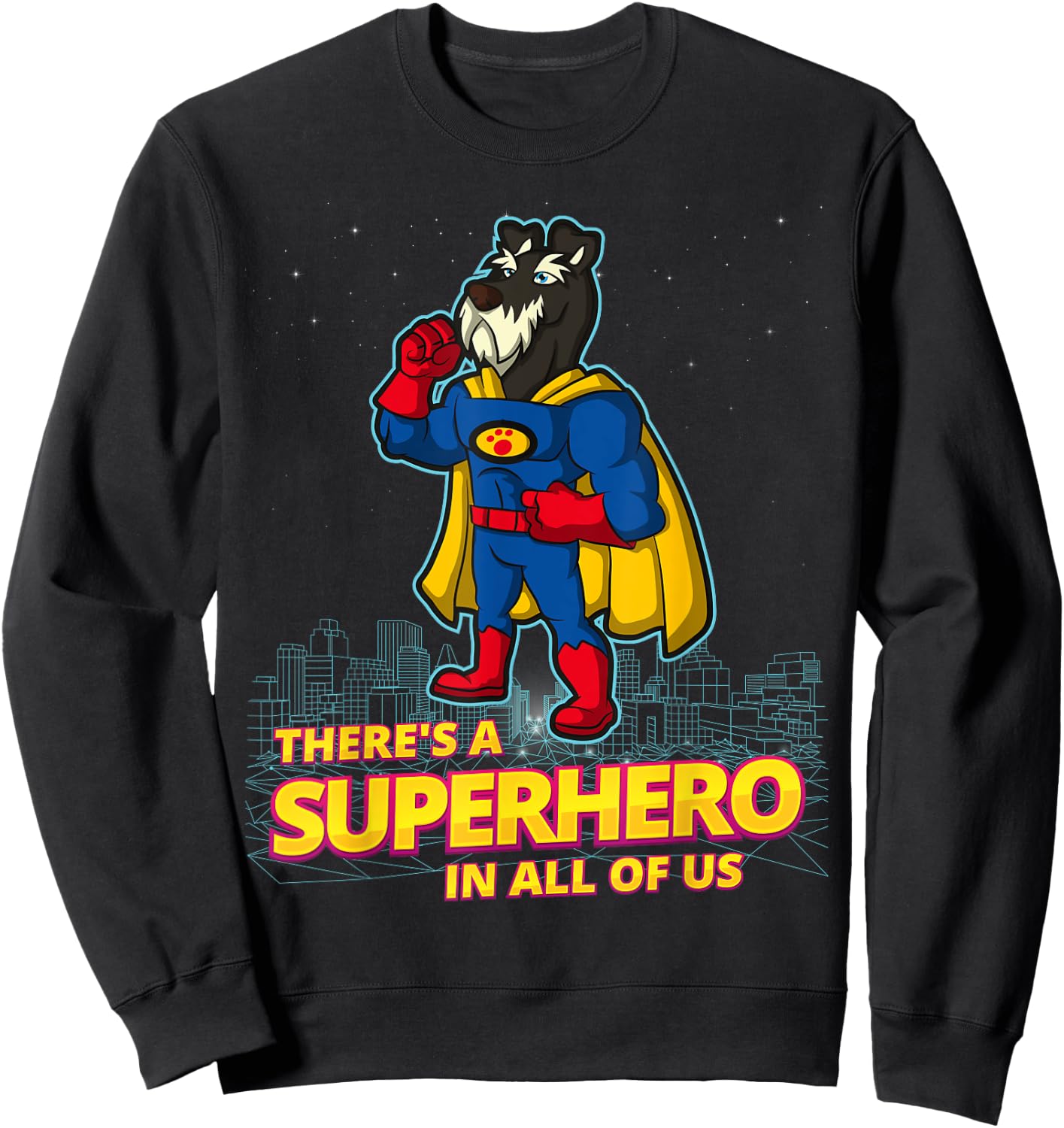 Schnauzer Standard Miniature & Giant-Schnauzer Dog Women Kids Sweatshirt - Sweatshirt | Black
