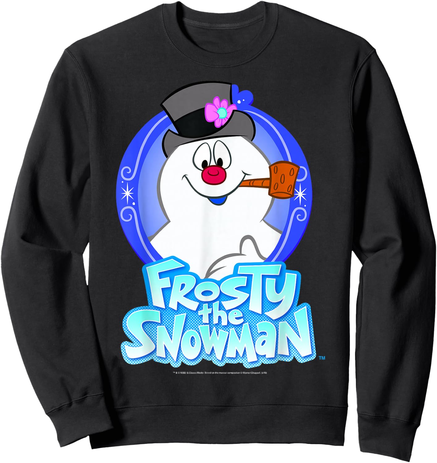 Frosty The Snowman Portrait Logo Sweatshirt - Sweatshirt | Black