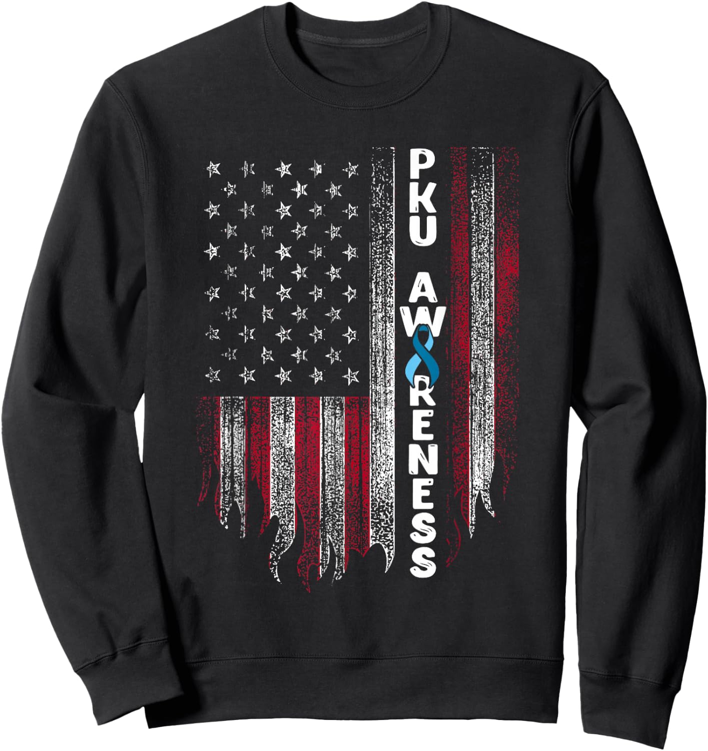 Phenylketonuria PKU Strong Warrior Inspiring Awareness Sweatshirt - Sweatshirt | Black