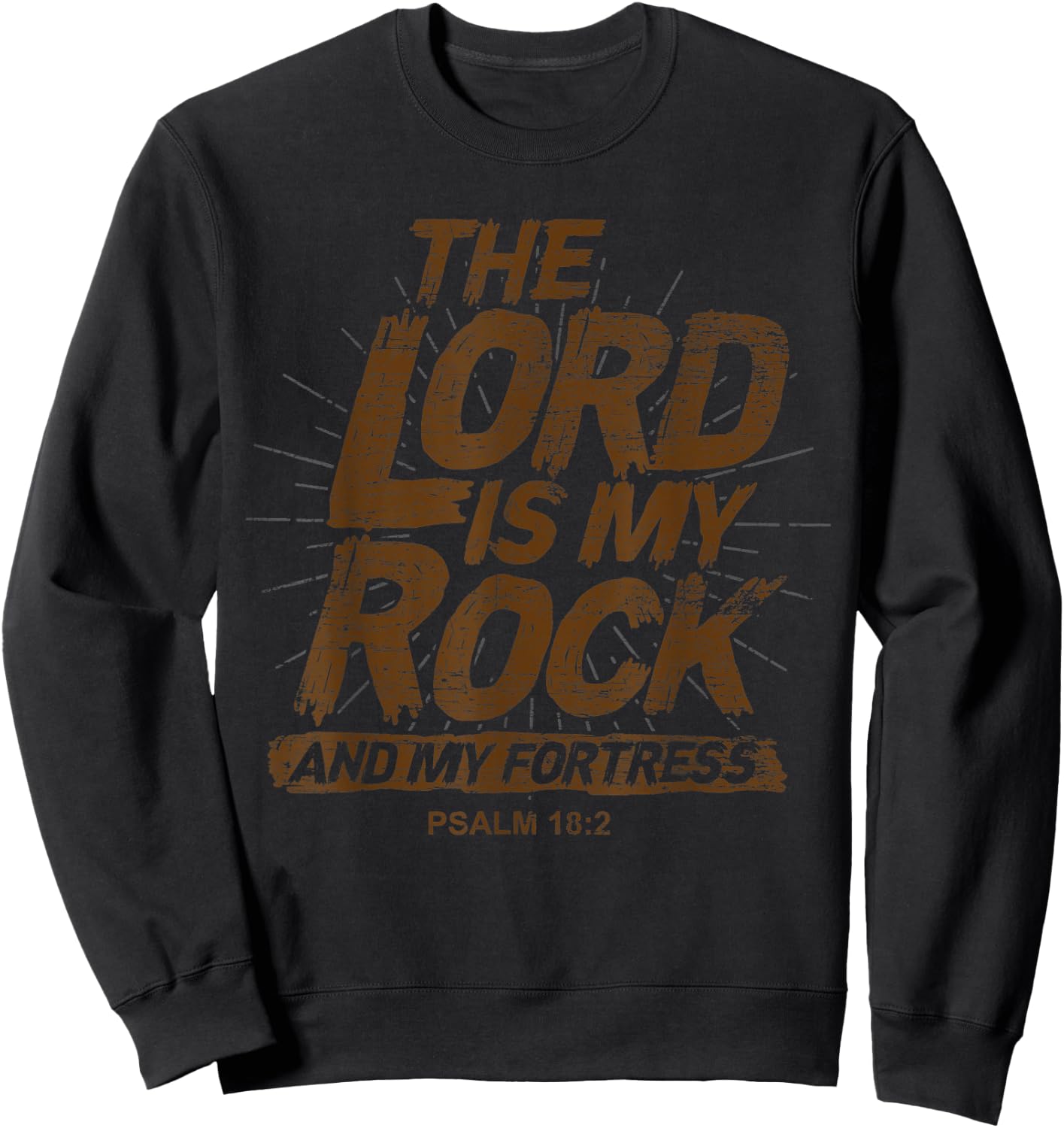 Christian Faith Gift Religious Bible Verse Prayer Sweatshirt - Sweatshirt | Black