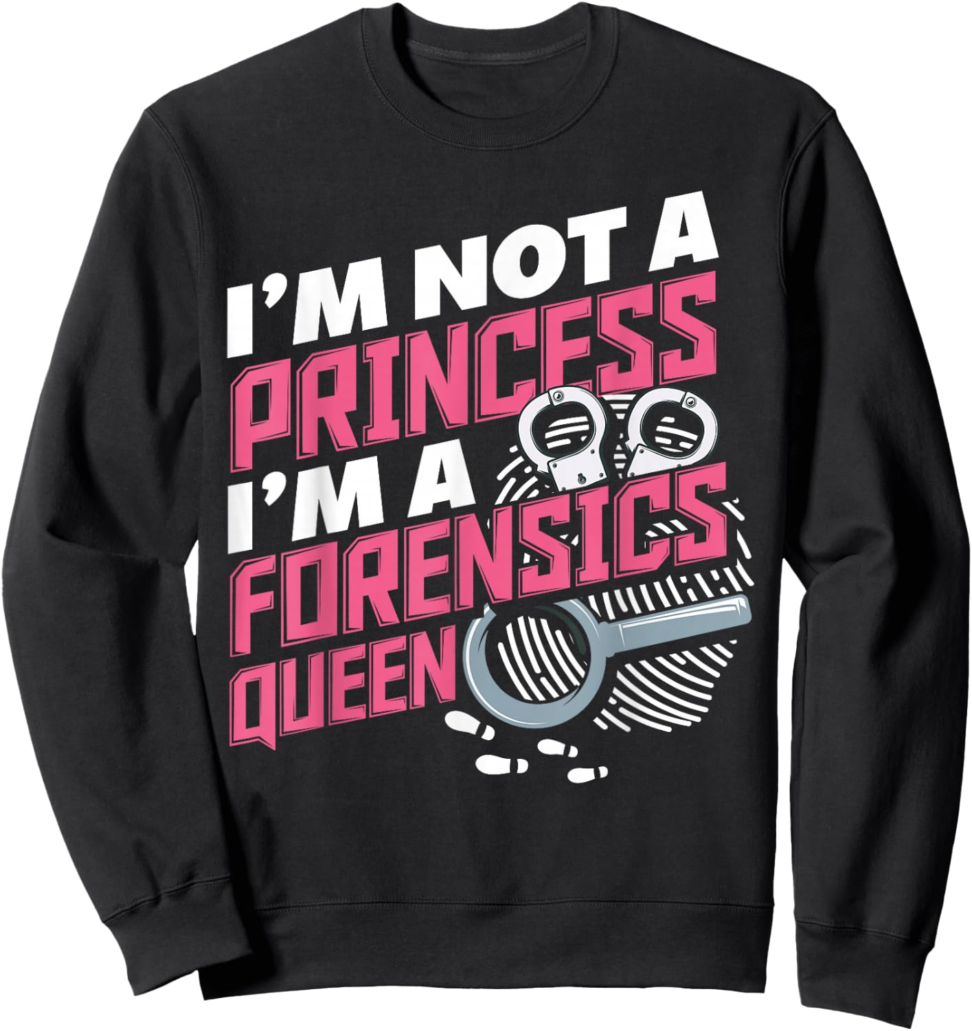 Women Funny Forensics Science Criminology Student Sweatshirt - Sweatshirt | Black