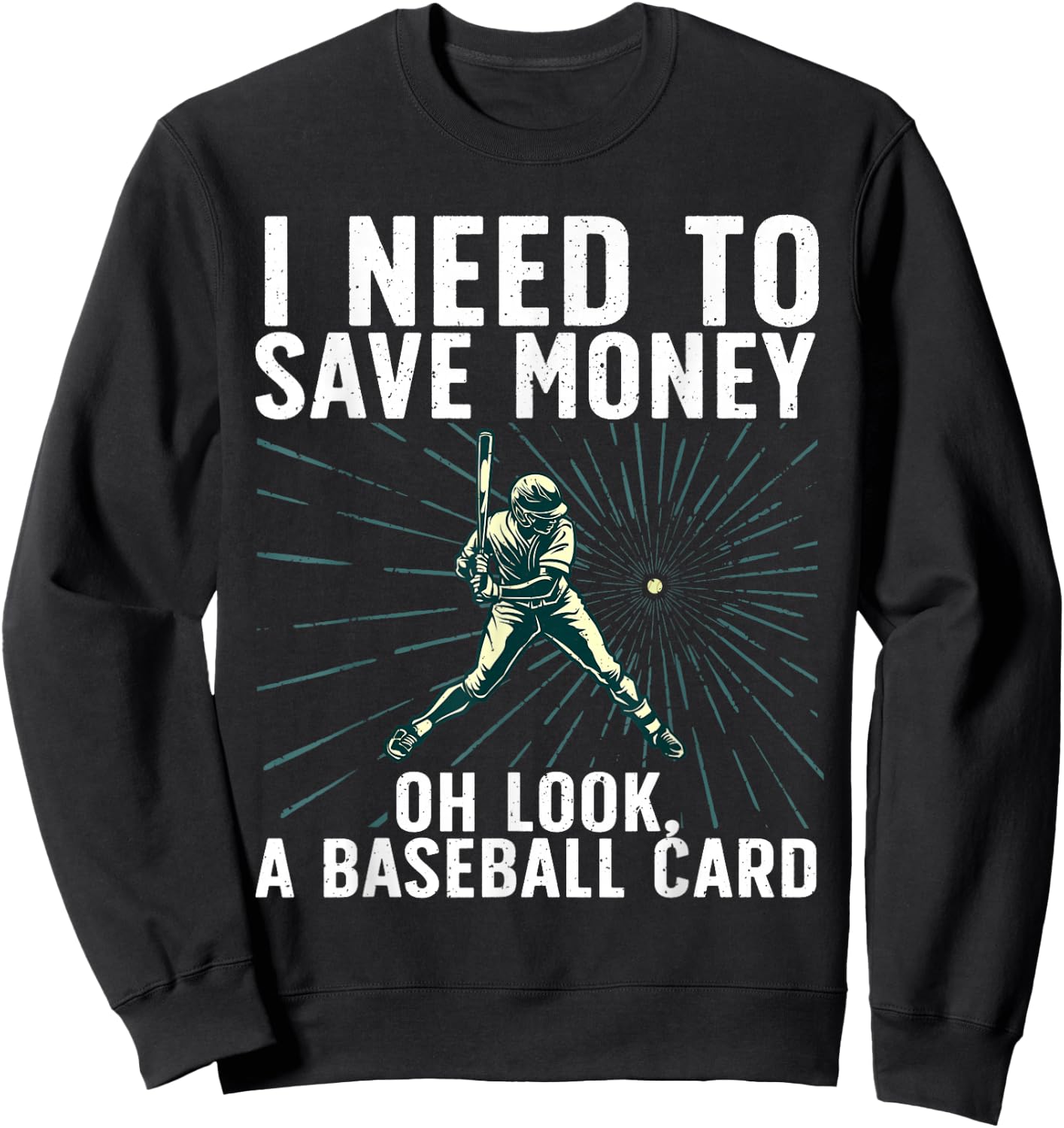 Cool Baseball Card Women Baseball Card Collecting Sweatshirt - Sweatshirt | Black