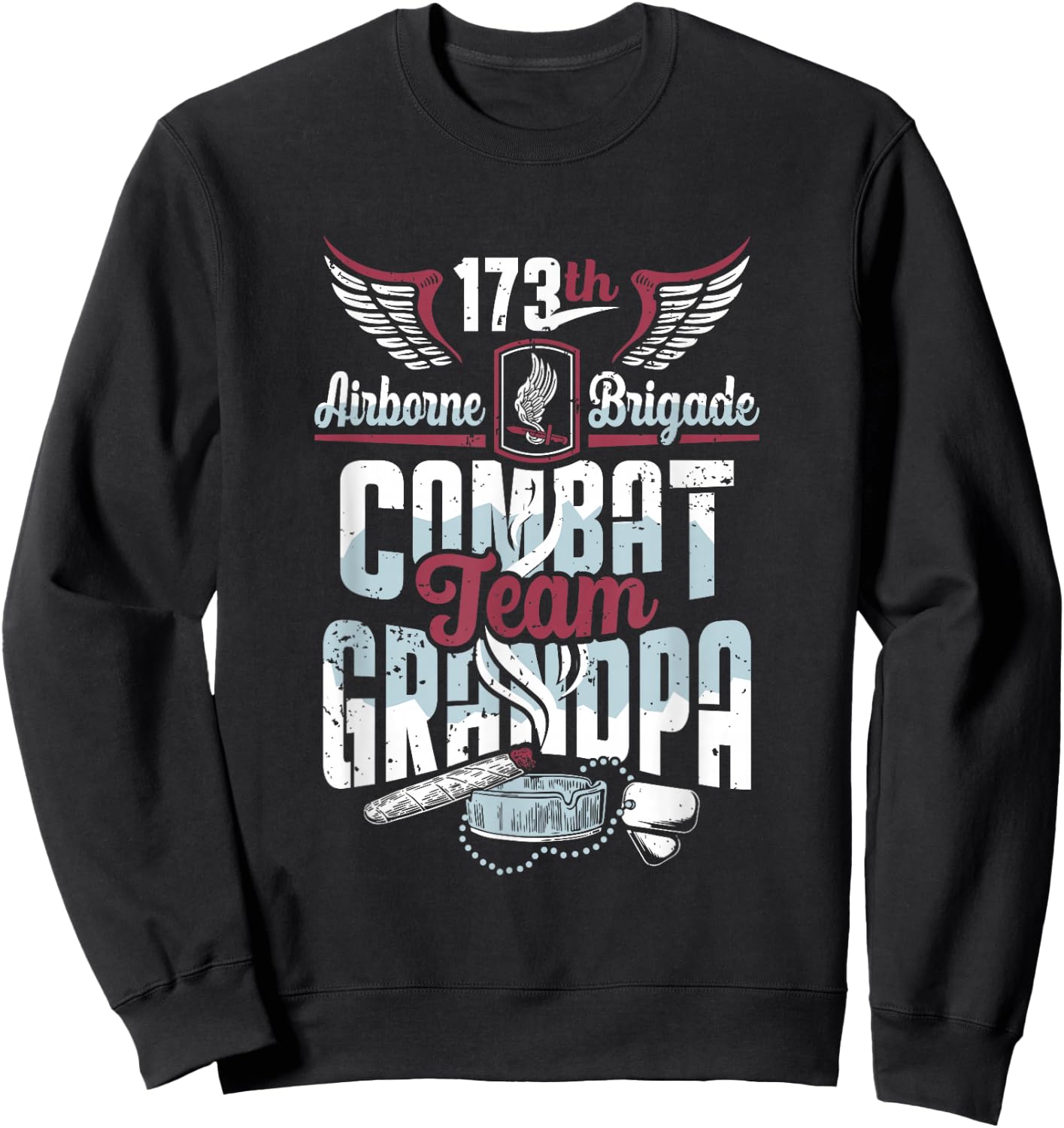 173rd Airborne Brigade Combat Team Grandpa Sweatshirt - Sweatshirt | Black