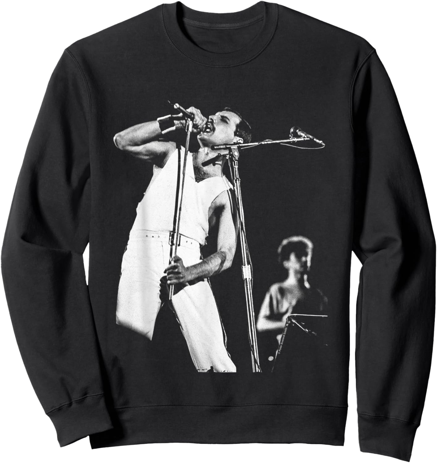 Freddie Mercury John Deacon Queen On Stage By Everard Smith Sweatshirt - Sweatshirt | Black