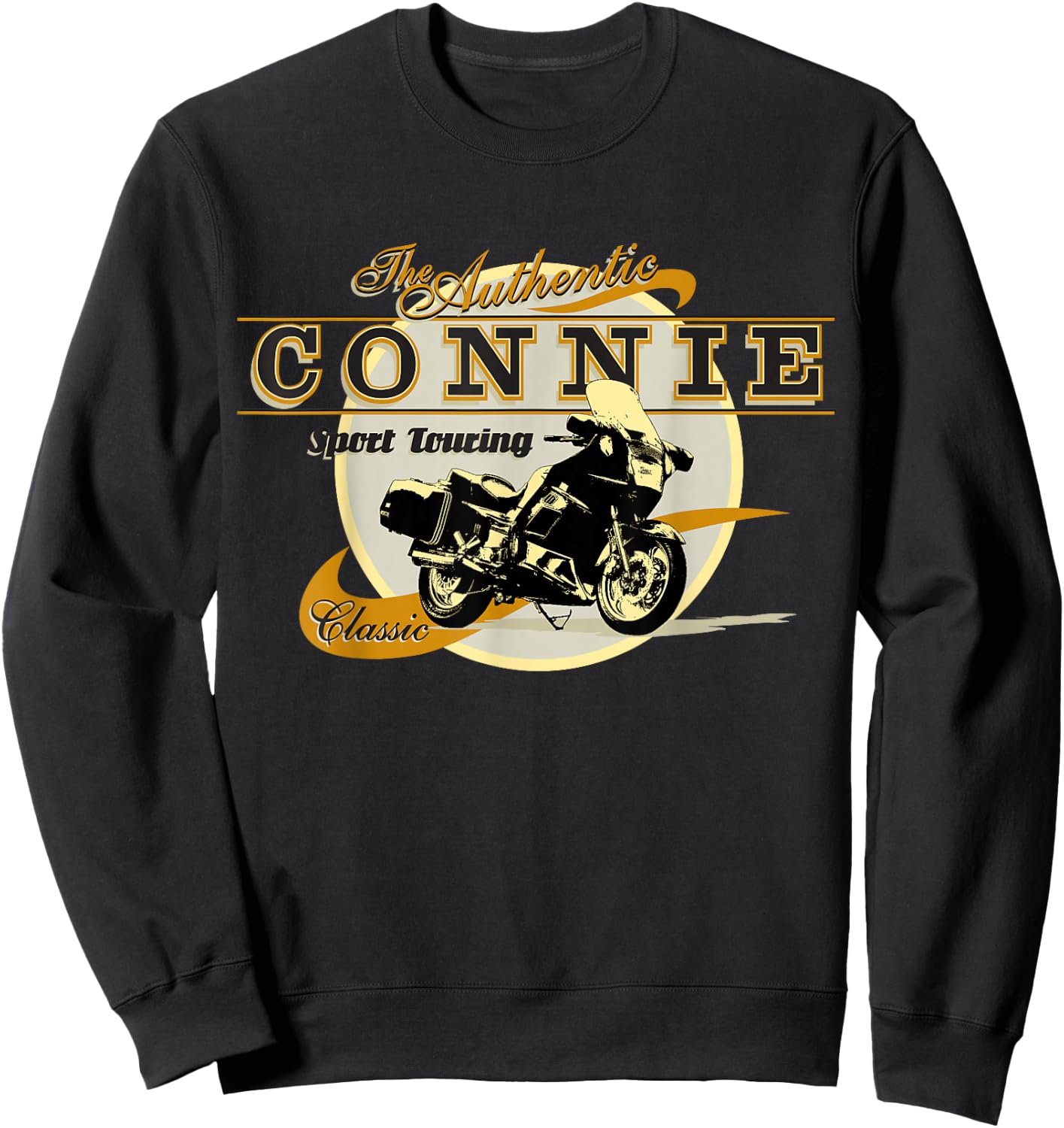 Concours Authentic Connie Motorcycle Design Sweatshirt - Sweatshirt | Black