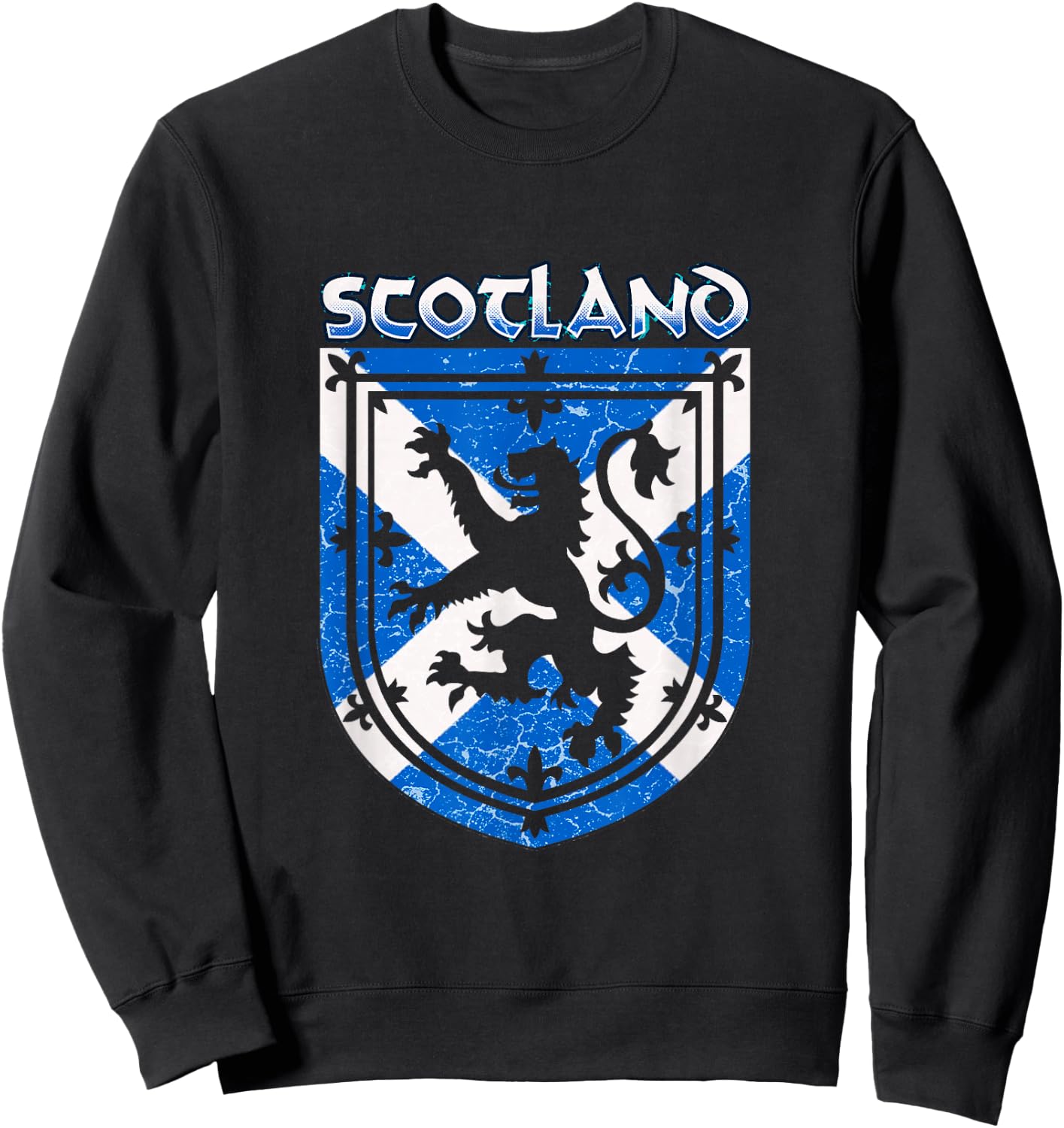 Scotland Flag Scottish Pride Proud Rampant Lion Travel Gift Sweatshirt - Sweatshirt | Black