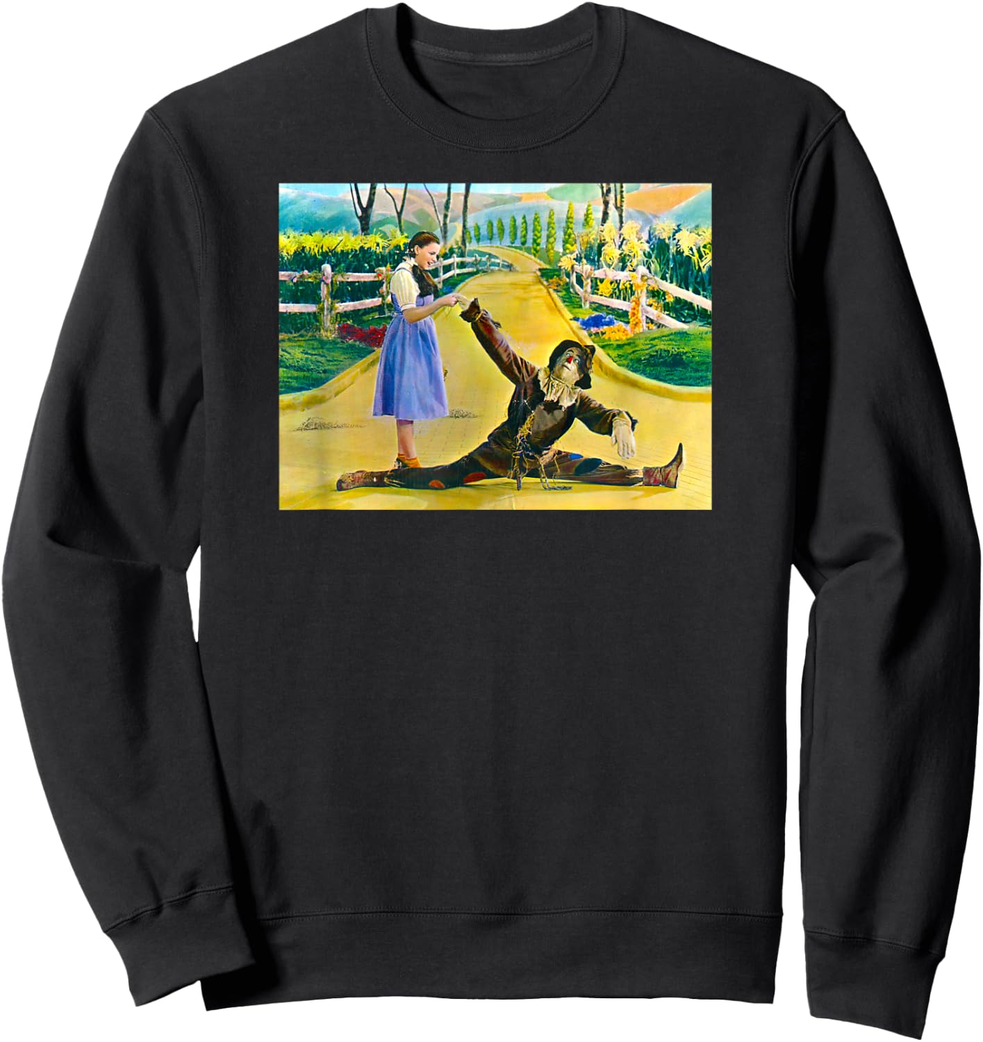 Land of Oz Dorothy Oz Scarecrow Vintage Wizard of OZ Poster Sweatshirt - Sweatshirt | Black