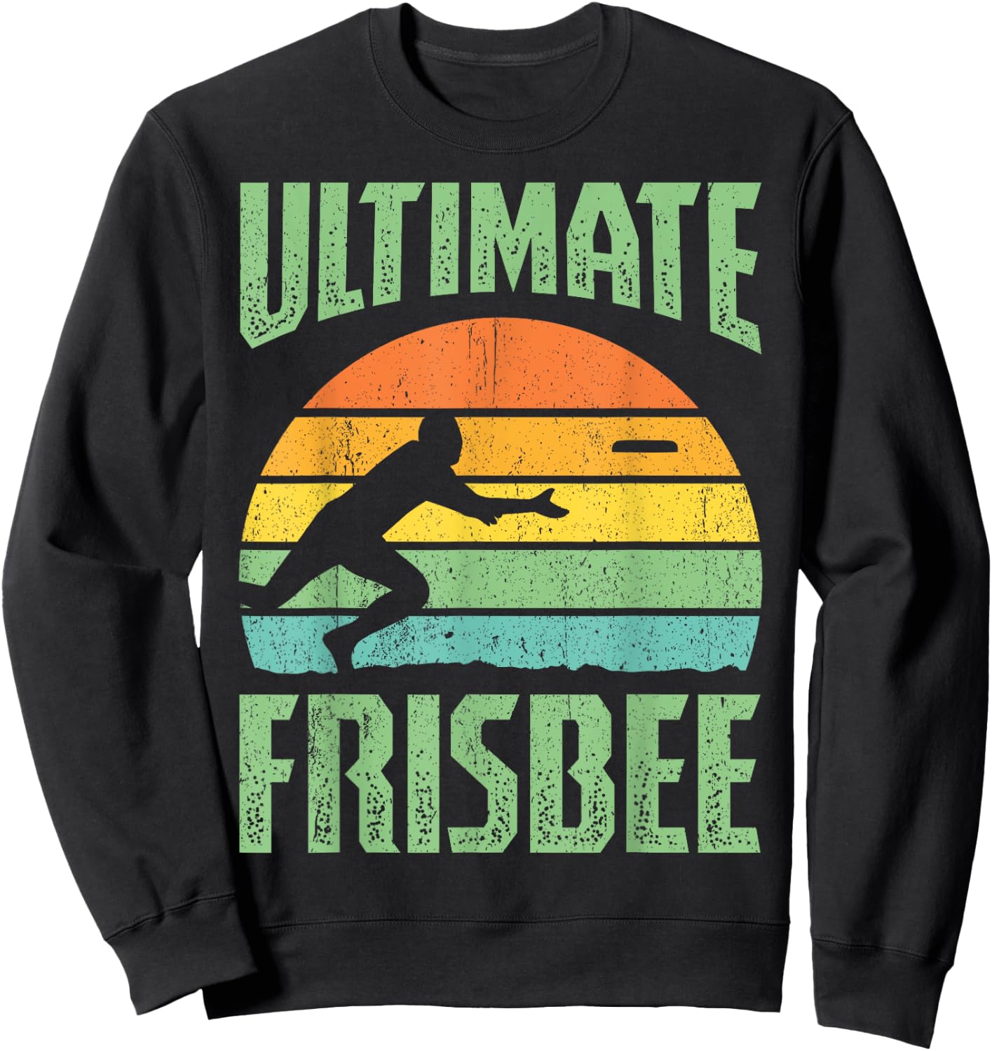 Frisbee Design Ultimate Frisbee Sweatshirt - Sweatshirt | Black