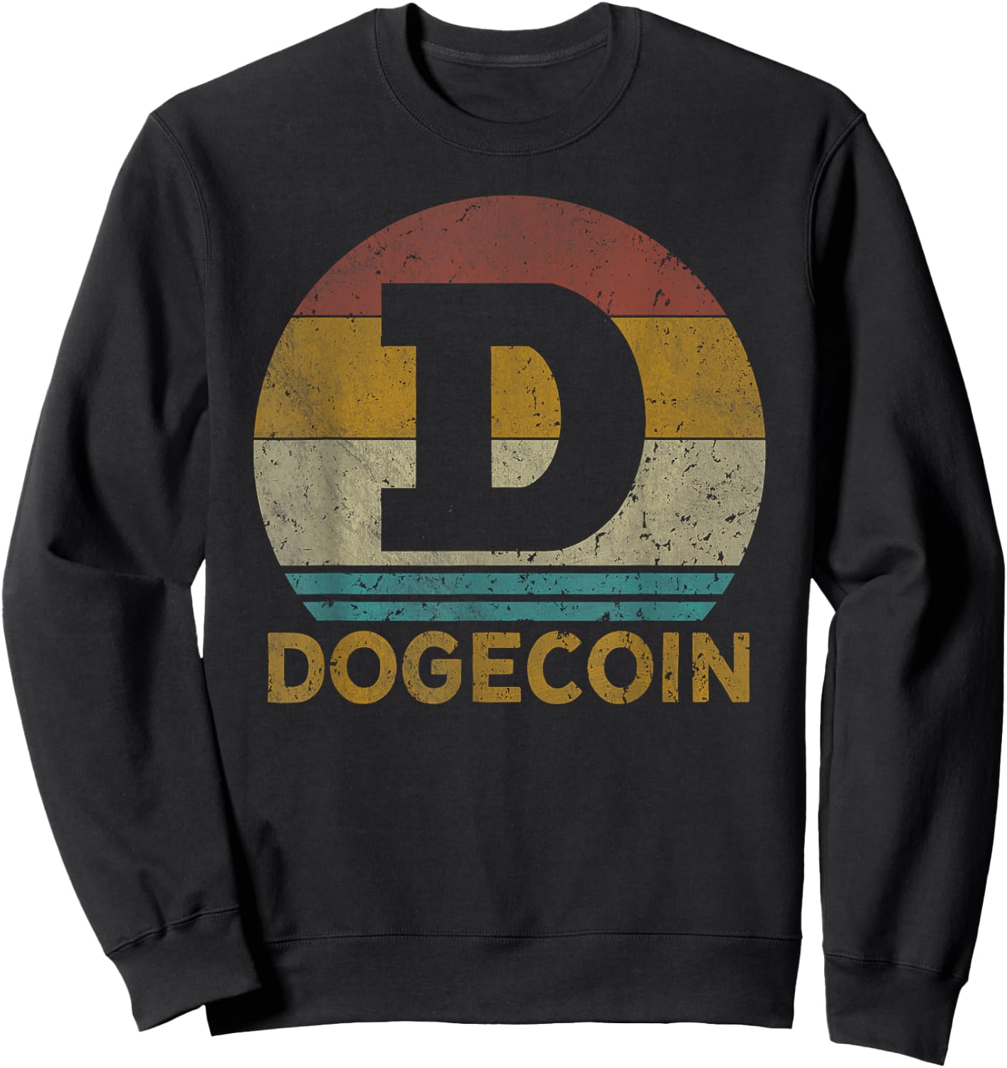 Vintage Dogecoin Miner DogeCoin Sweatshirt - Sweatshirt | Black