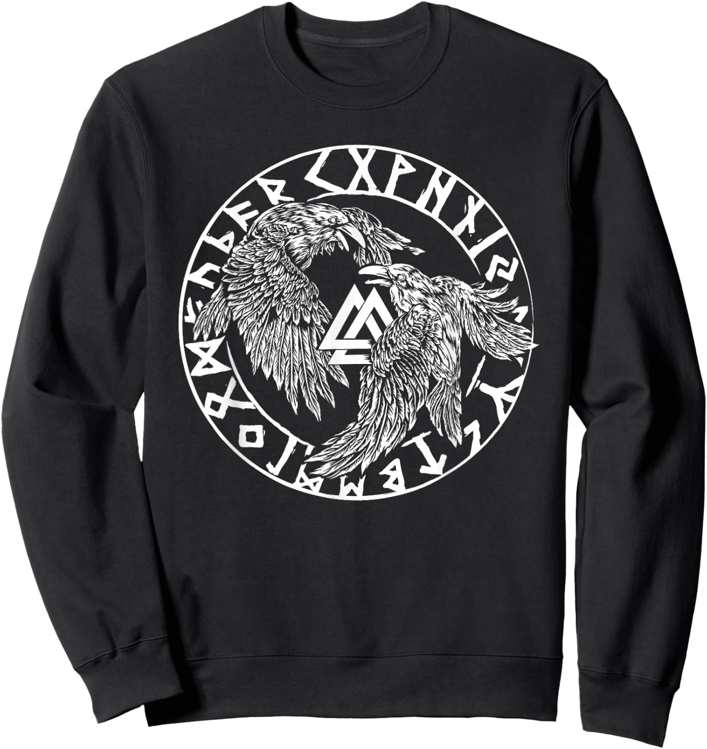 Huginn And Muninn - Hugin And Munin - Odin's Ravens Sweatshirt - Sweatshirt | Black